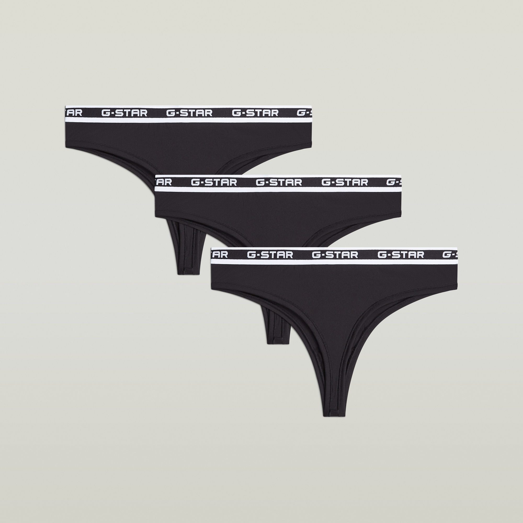 G-STAR Brasilslip RHODONITE, 3 PACK BRAZILIAN BRIEFS (Packung, 3-St) unifarben, mit Logobund