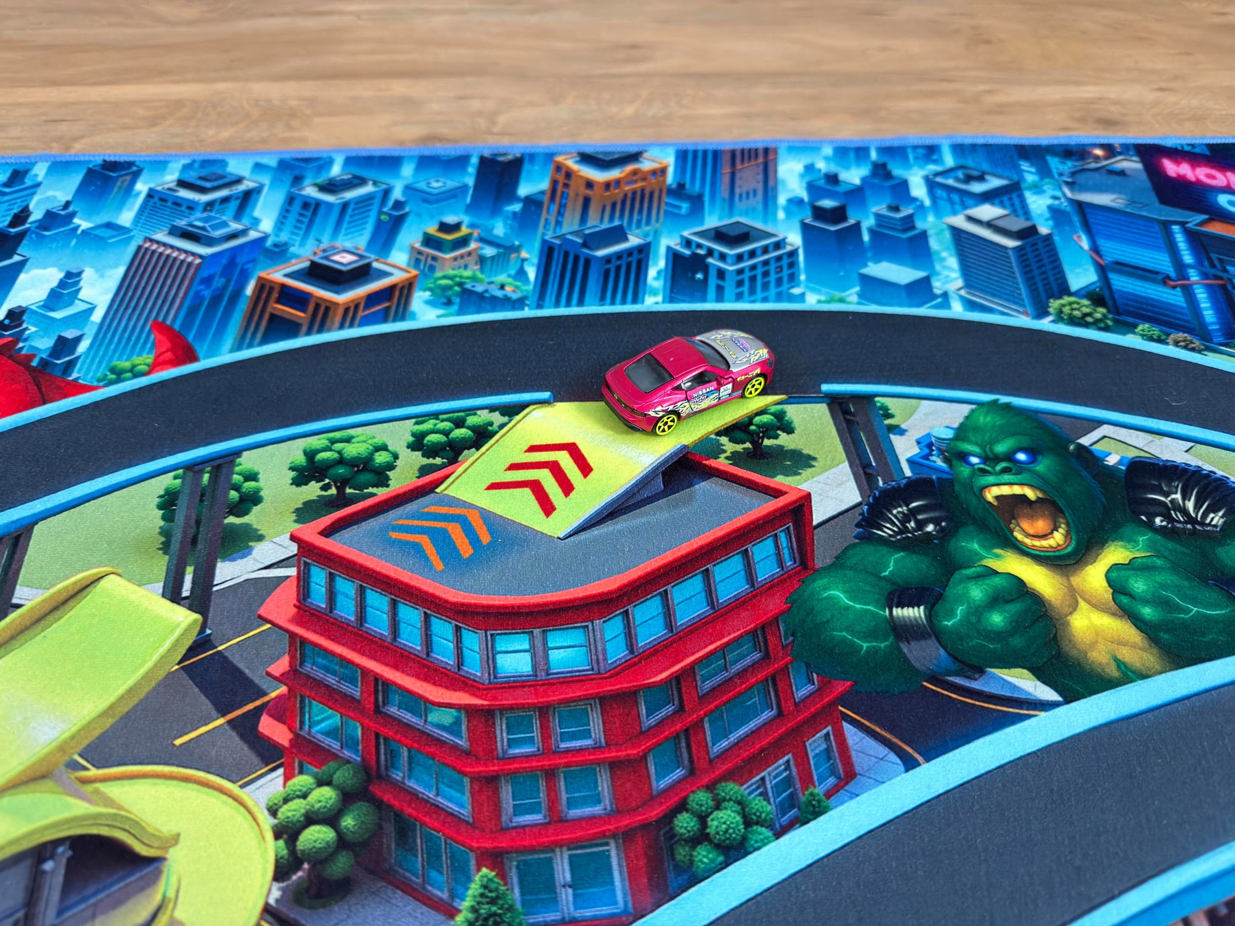 SkippiDoo Kinderteppich Straßenteppich Spielteppich Kinderzimmer Teppich Autoteppich, rechteckig, Höhe: 5 mm, keine sich wiederholende Motive, Antirutsch – Bild 5 von 5
