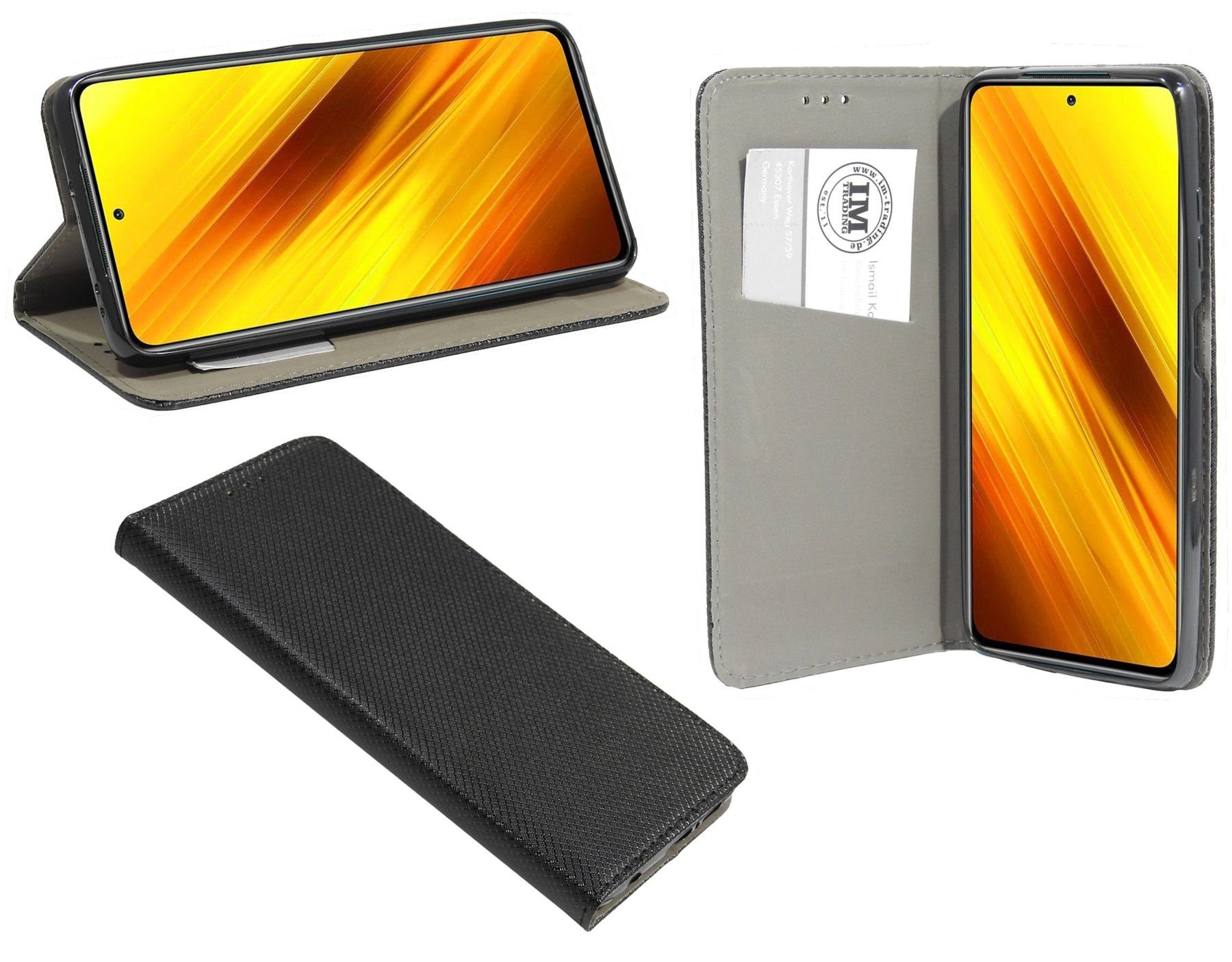 cofi1453 Handyhülle Hülle Smart Tasche für Xiaomi Poco X3 NFC, Schutzhülle Handy