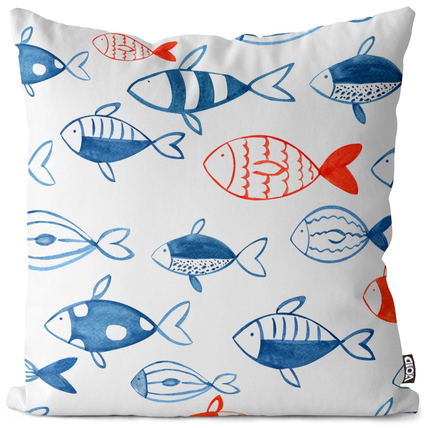 Angeln (1 maritim VOID Ozean Fische Urlaub Kissenbezug, Aquarium Essen Baden Meer Kinder Kinderzimmer Sofa-Kissen Kochen Stück), Küche Tauchen Grillen