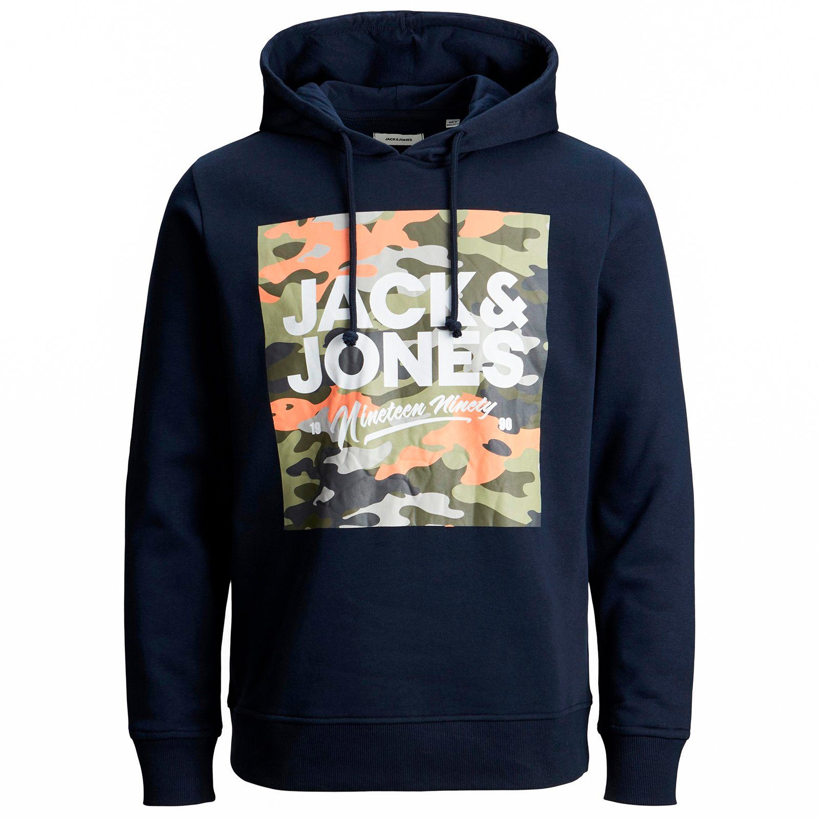 Jack & Jones Kapuzensweatshirt »Große Größen Hoodie navy Camou-Print  Jack&Jones JJPETE SHAPE« online kaufen | OTTO