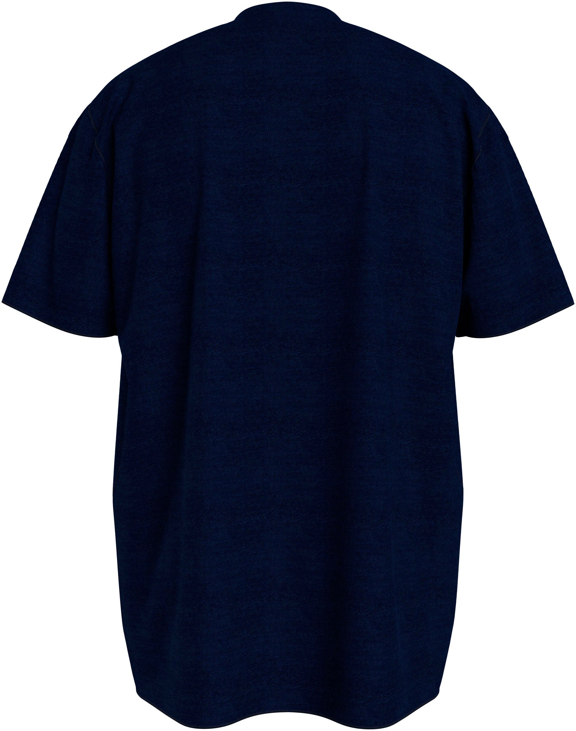 LOGO Ärmeln Tommy T-Shirt Schultern den und an TEE SS sky Underwear Logo-Streifen BT mit Hilfiger desert