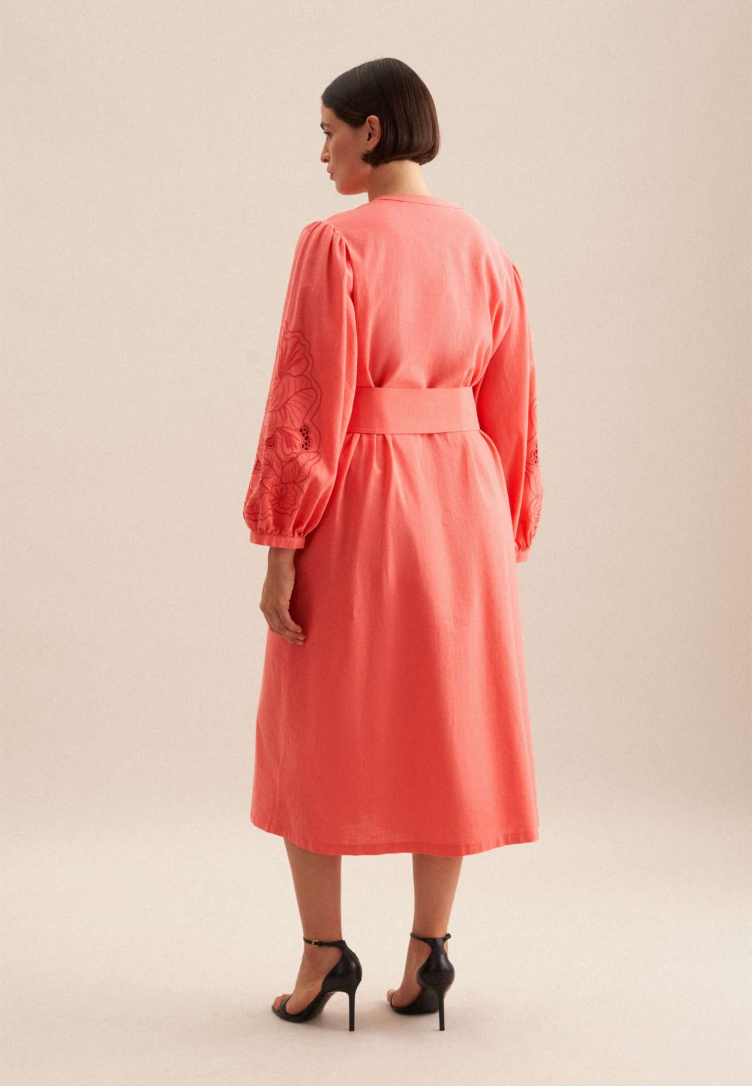 seidensticker Sommerkleid Schwarze Rose 7/8-Arm Rundhals günstig online kaufen