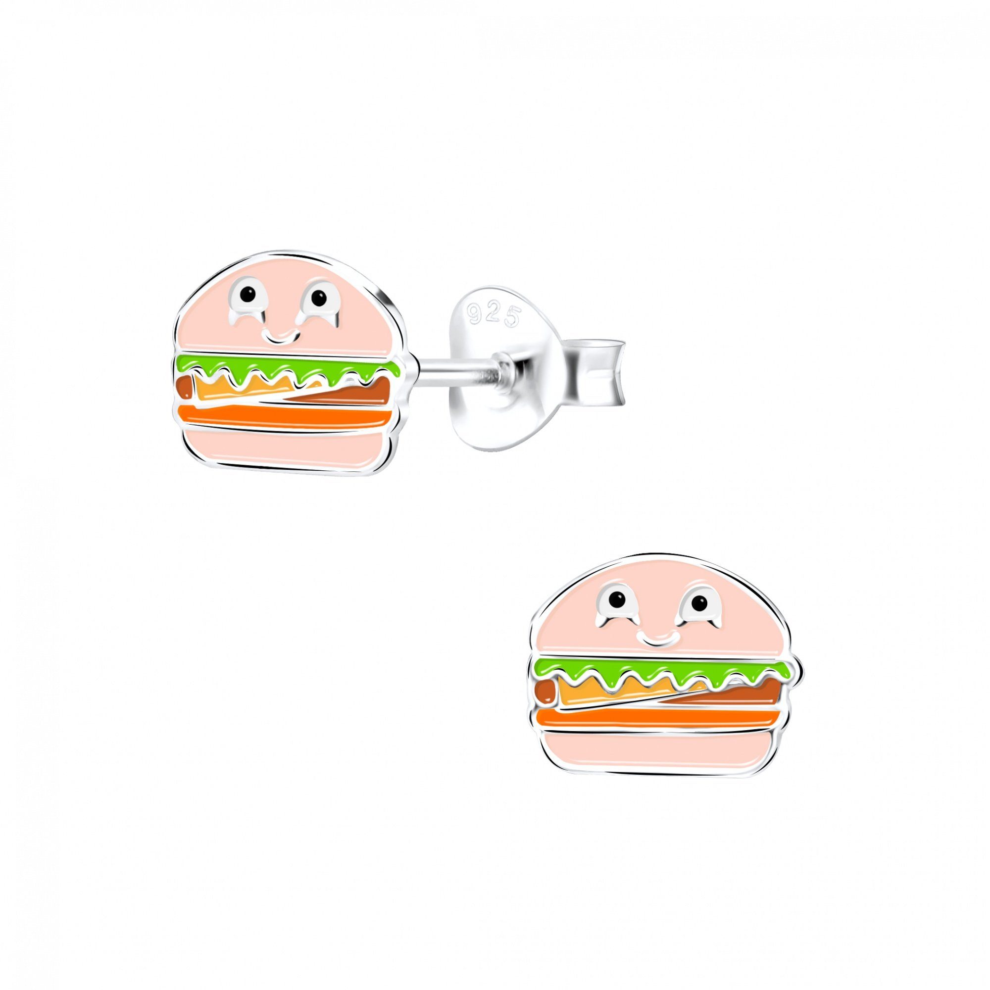 ALEXANDER YORK Paar Ohrstecker BURGER, 2-tlg., 925 Sterling Silber