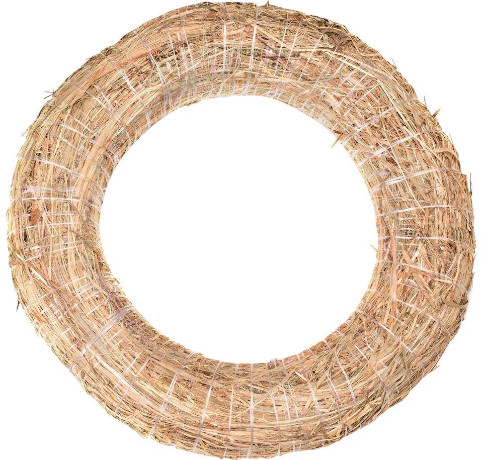 Glorex Adventskranz Glorex Strohkranz natur Ø 25 cm