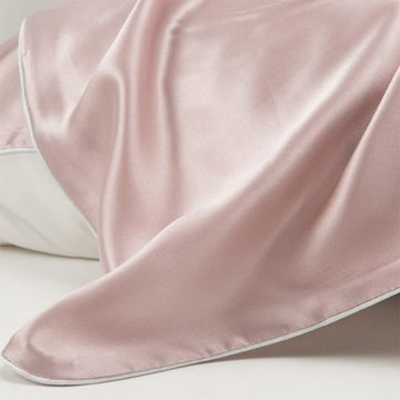 Kissenbezüge Seidenkissenbezug, einfarbiger Kissenbezug aus Maulbeerseide, Fivejoy (1 Stück), Seide Kissenhülle, Design der Umschlagöffnung