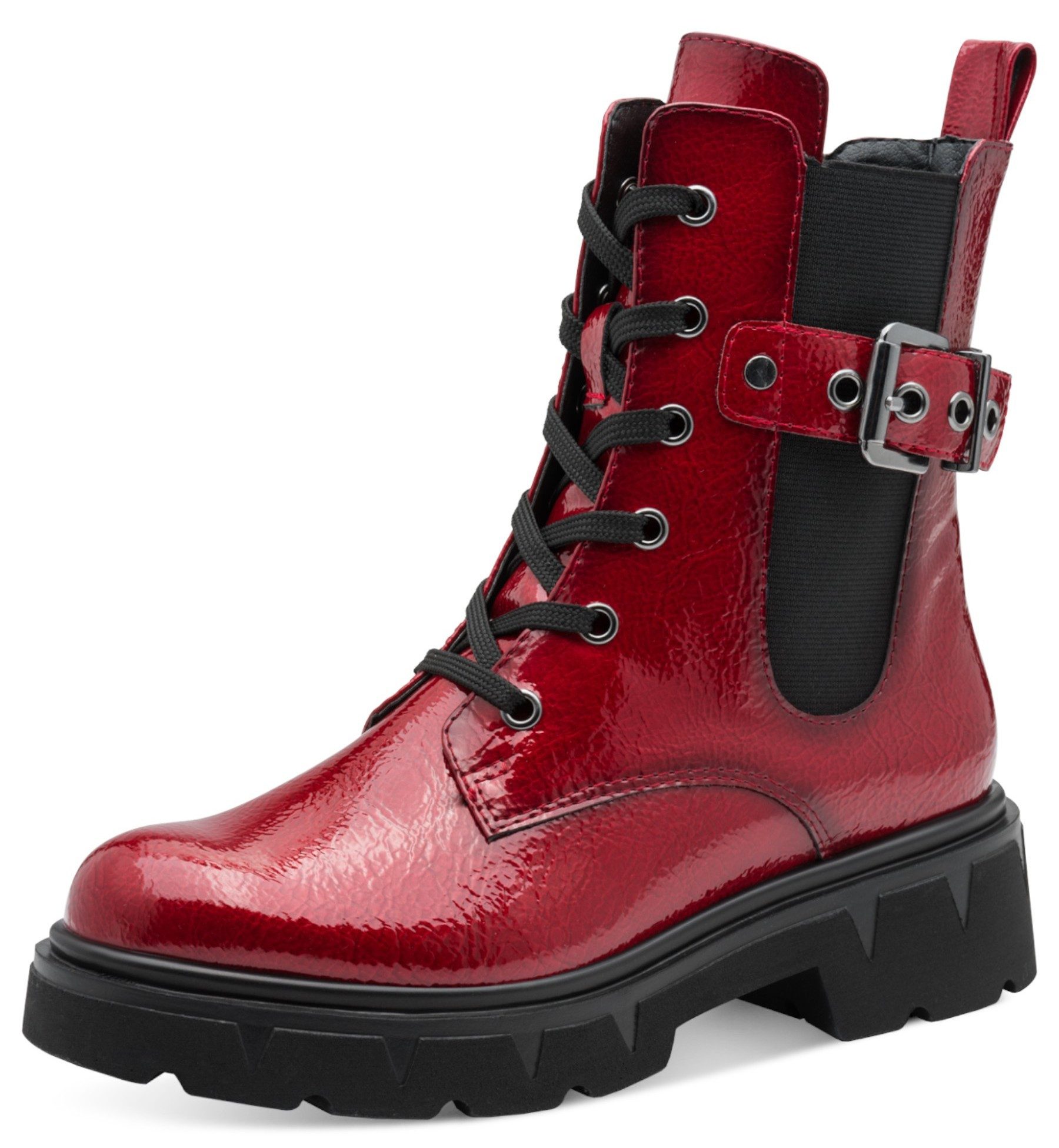 MARCO TOZZI 2-25249-45 566 Dk. Red Patent Stiefelette günstig online kaufen