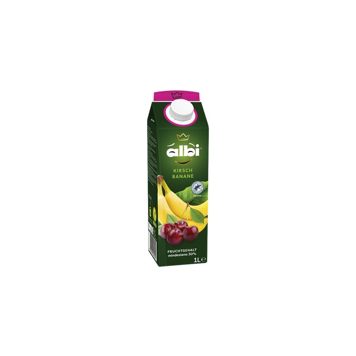 albi® Saft Kirsch-Banane, 6x 1 Liter, Fruchtnektar / Fruchtgehalt mind. 30%