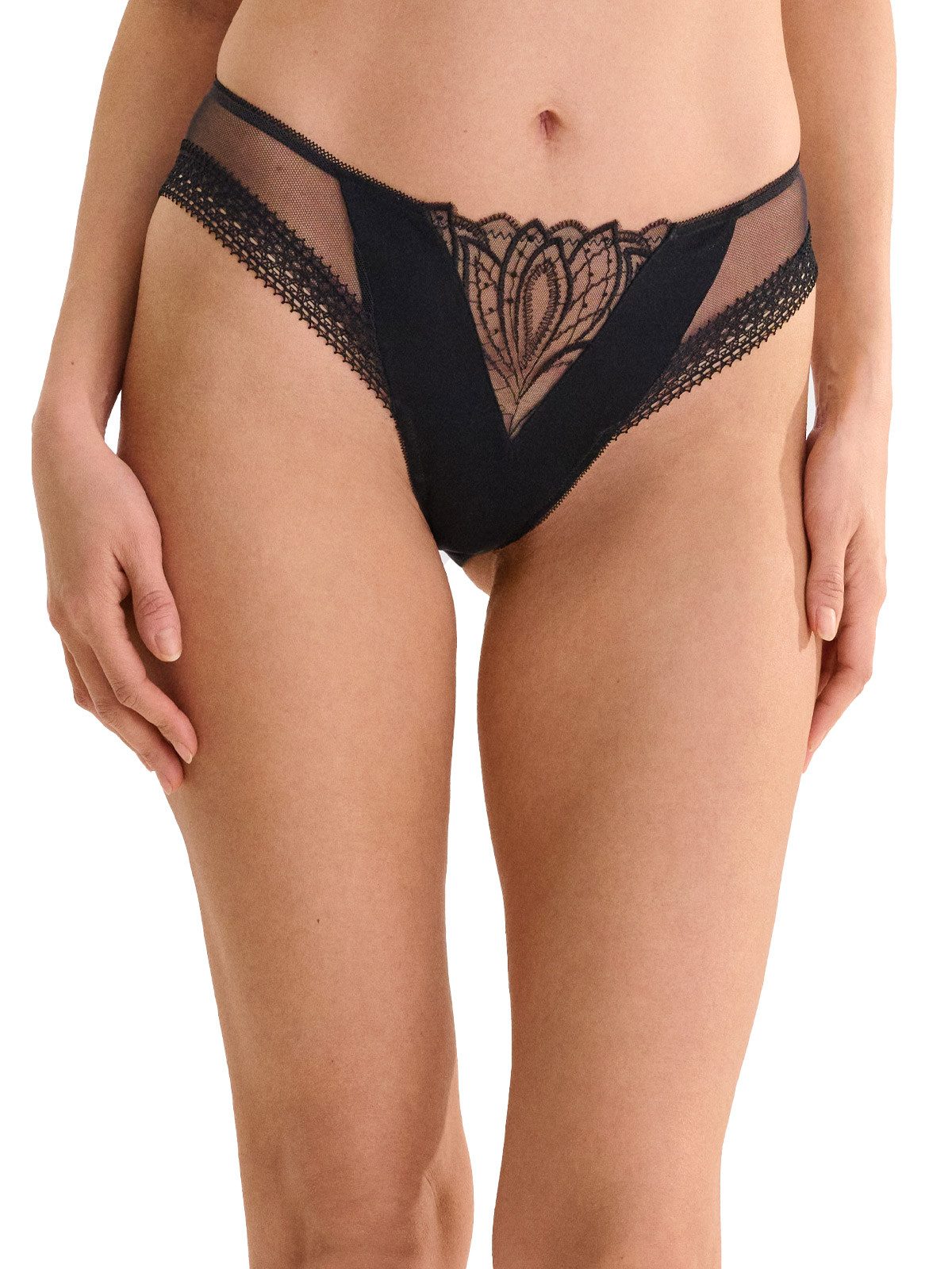Lisca Bikinislip Damen Slip Adventure (Stück, 1-St) Hüftige Schnittform, schmaler Bund mit Stickerei