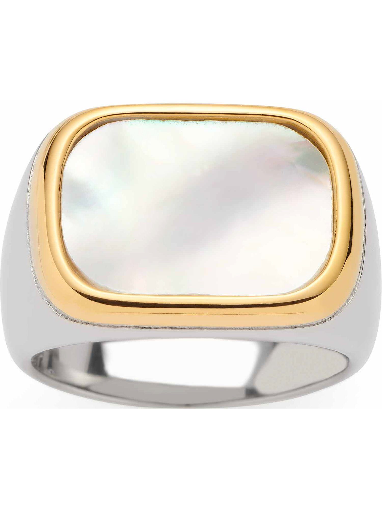 LEONARDO Fingerring Leonardo Damen-Damenring Edelstahl Perlmutt, Perlmutt