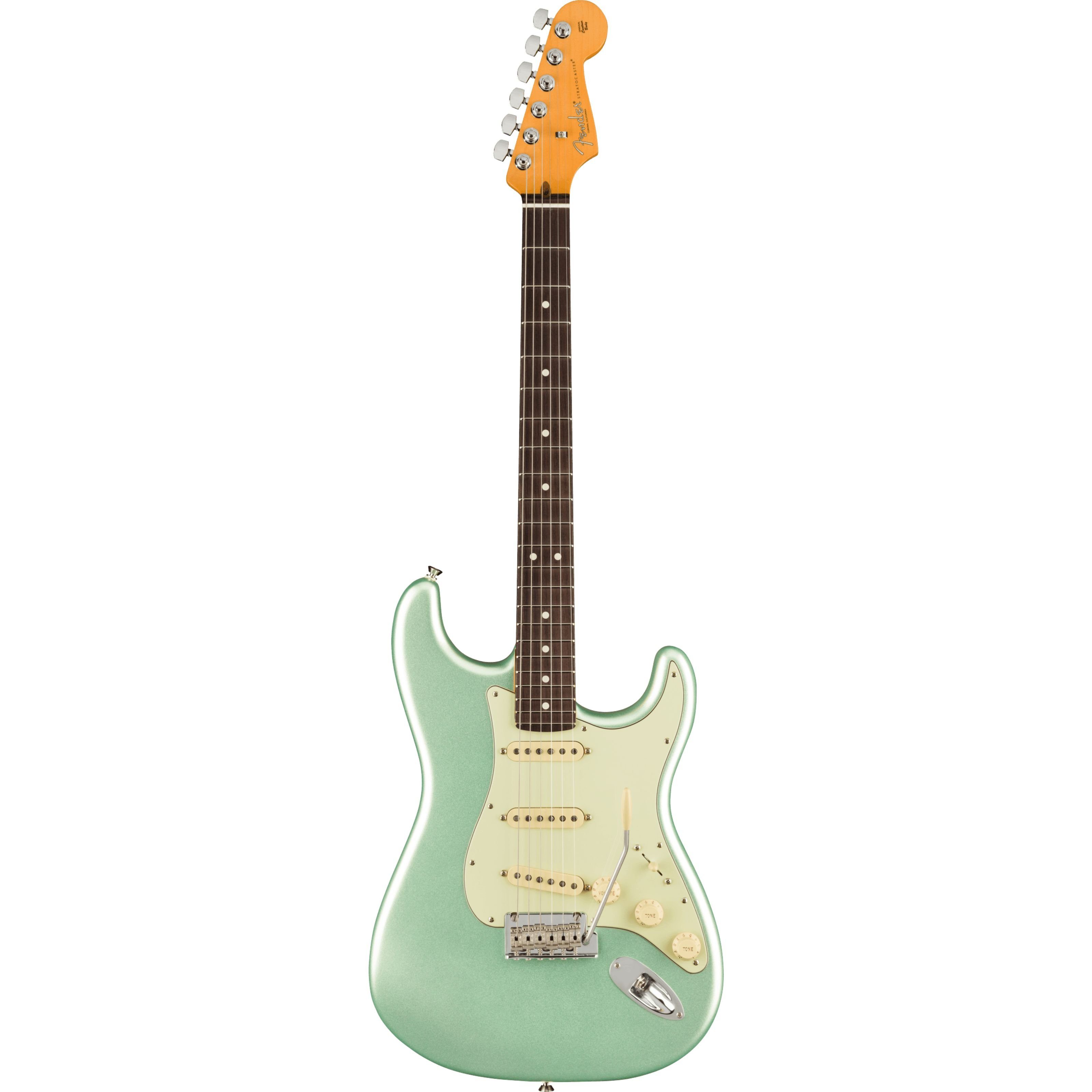 Fender E-Gitarre, E-Gitarren, ST-Modelle, American Professional II Stratocaster RW Mystic Surf Green -