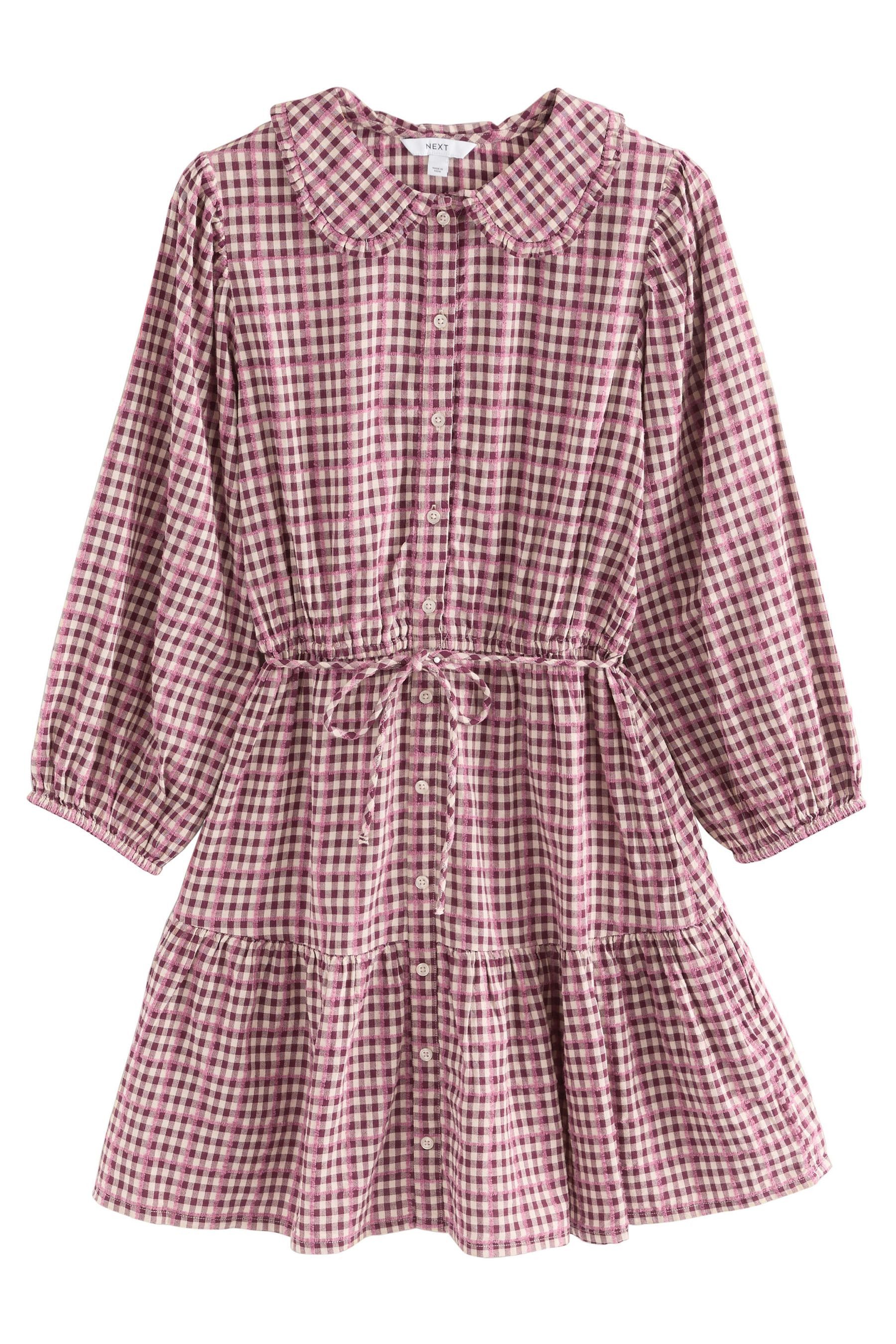 Next Minikleid Mini-Hemdkleid mit Bindegürtel und Kragen (1-tlg) günstig online kaufen