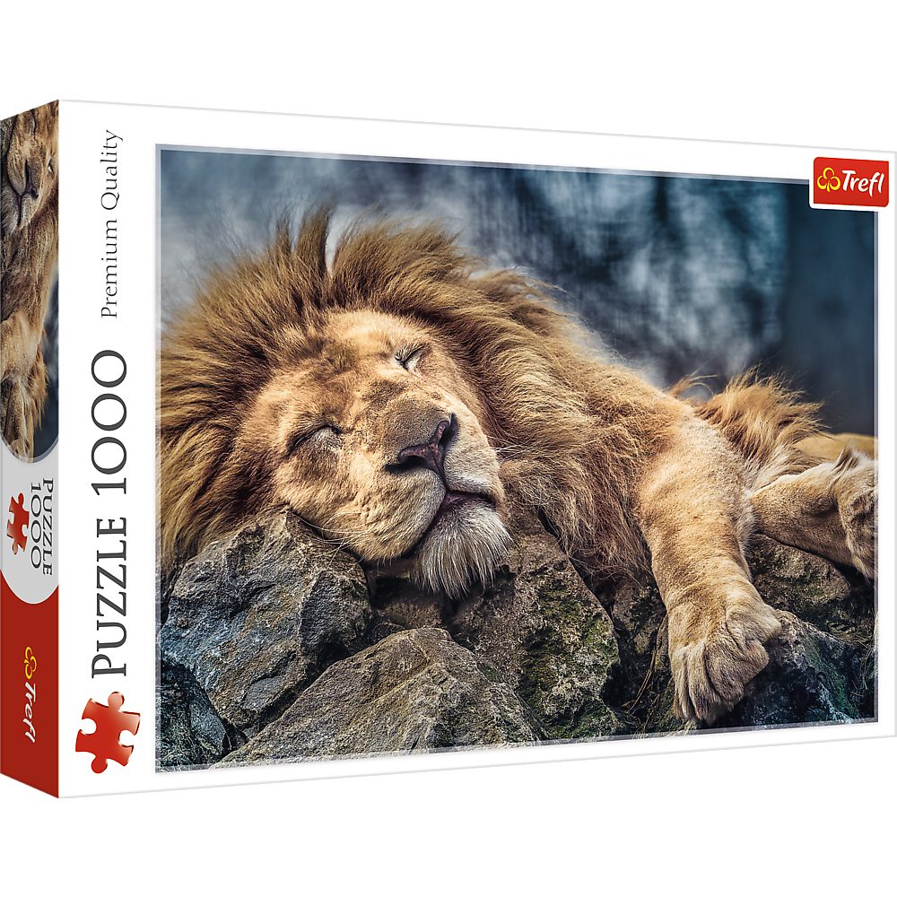 Trefl Puzzle Trefl, schlafender Löwe, 1000 Teile Puzzle, 1000 Puzzleteile von Trefl