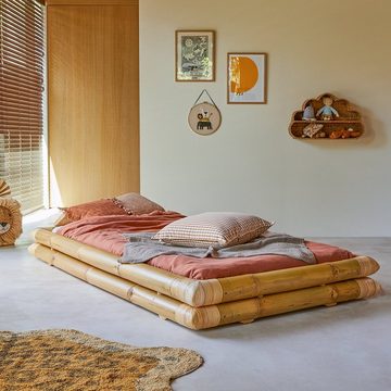 Tikamoon Kinderbett Balyss Kinder-Futonbett aus Bambus 90 x 190 cm