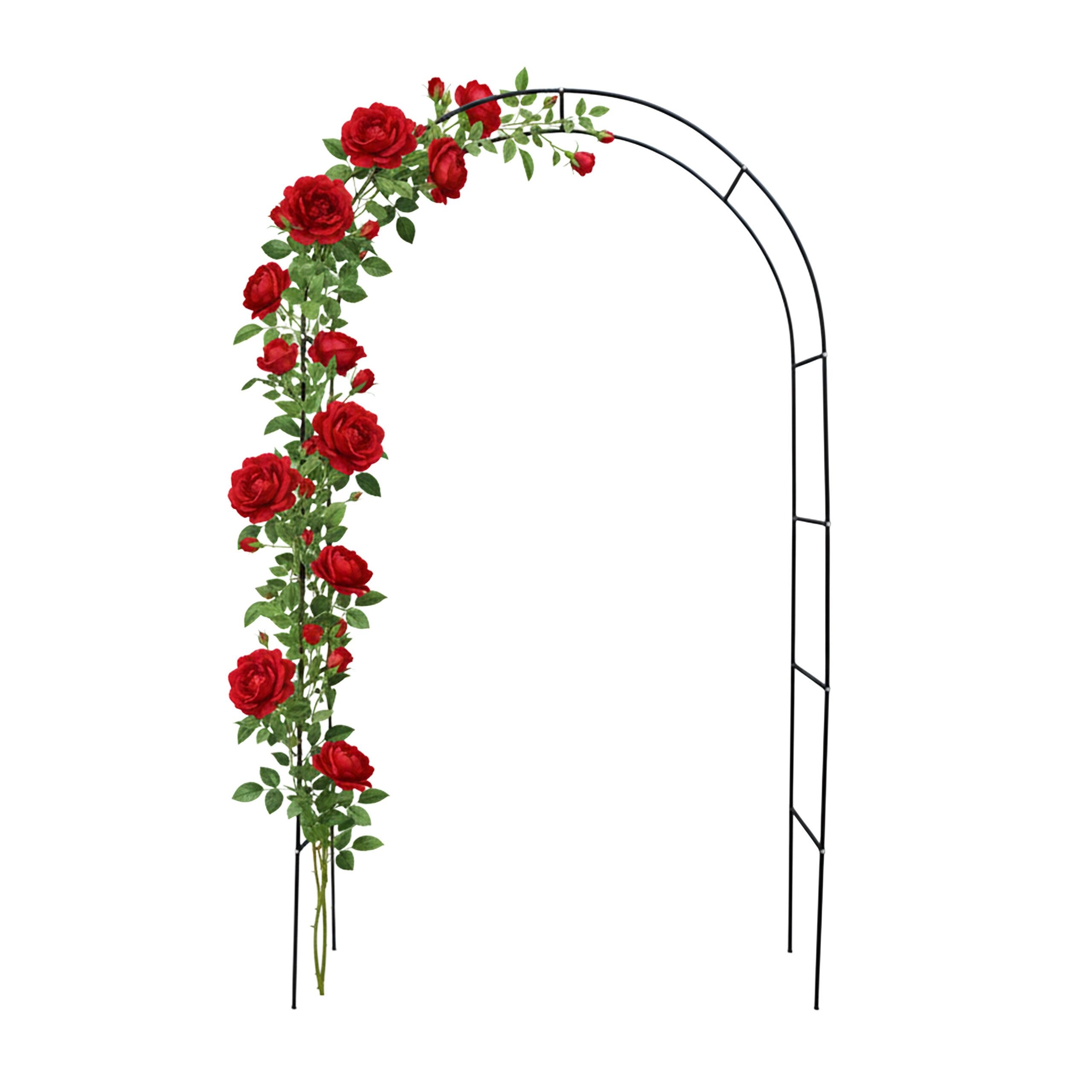 relaxdays Rosenbogen Verstellbarer Rosenbogen aus Metall, 1 St.