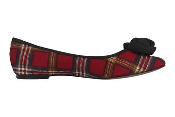 J.Reneé Baylynn Red Multi Plaid Ballerina