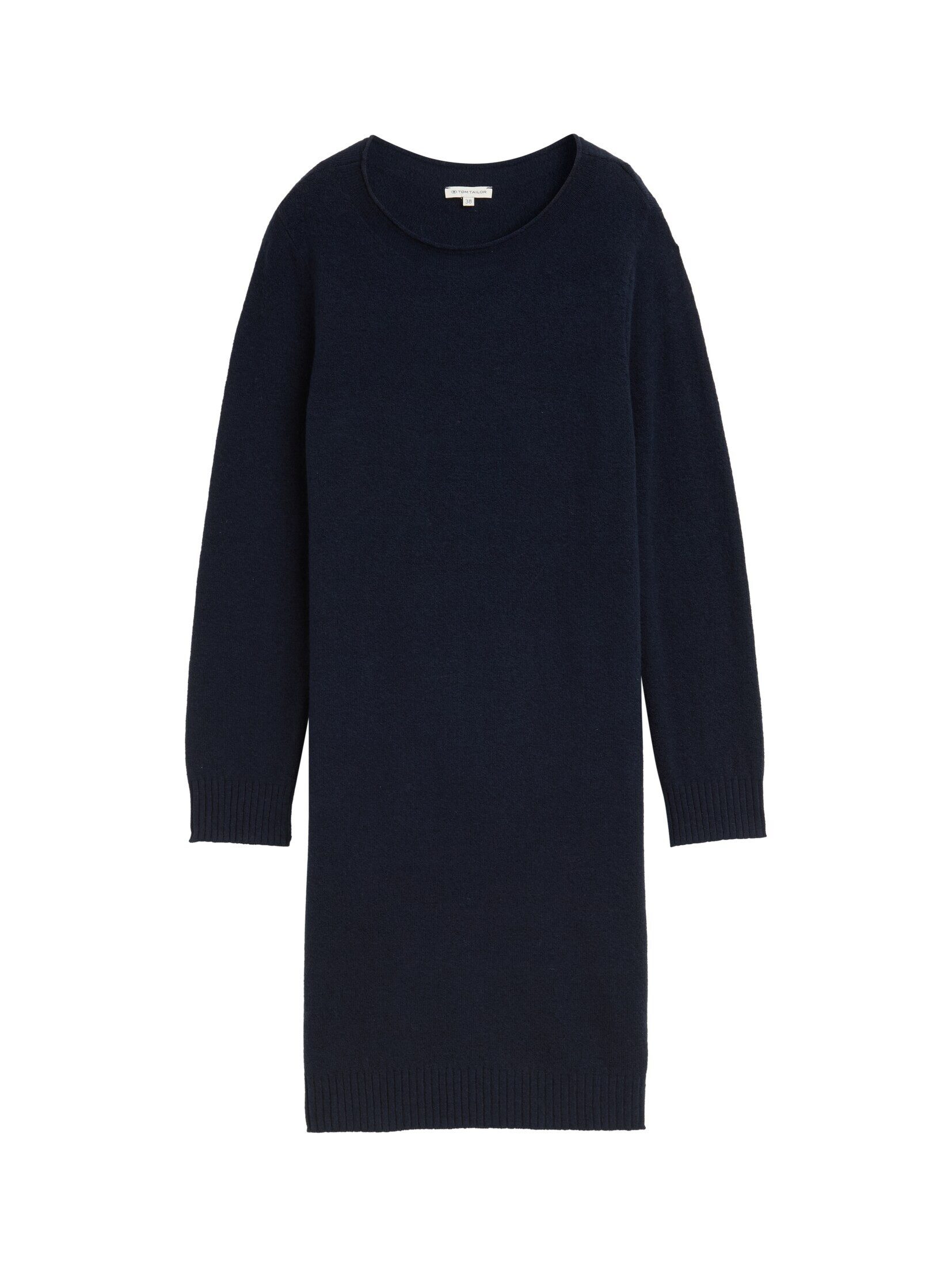 TOM TAILOR Sommerkleid Kleider & Jumpsuits Strickkleid mit U-Boot-Ausschnit günstig online kaufen