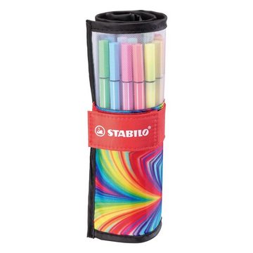 STABILO Pinselstift STABILO Pen 68 ARTY Premium-Filzstift - 25er Rollerset