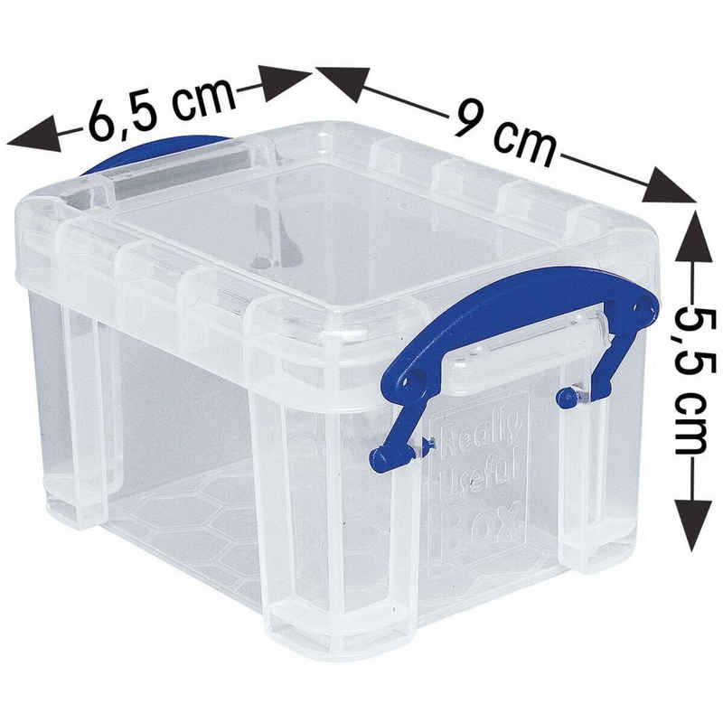 REALLYUSEFULBOX Aufbewahrungsbox, 0,14 Liter, verschließbar und stapelbar