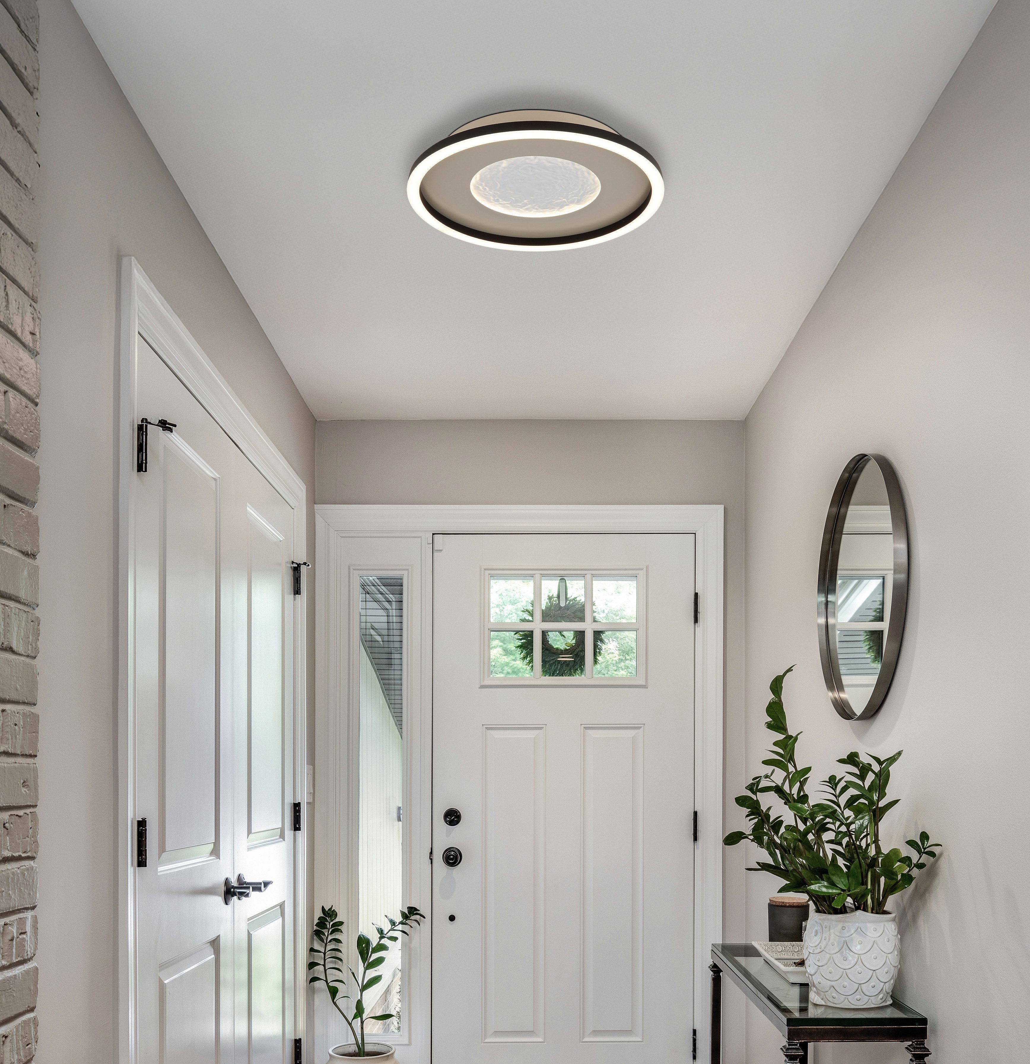 GLOBO LIGHTING LED Deckenleuchte WILEY, Memoryfunktion, LED fest integriert, Deckenlampe/rund/Wohnzimmer/Schlafzimmer/modern