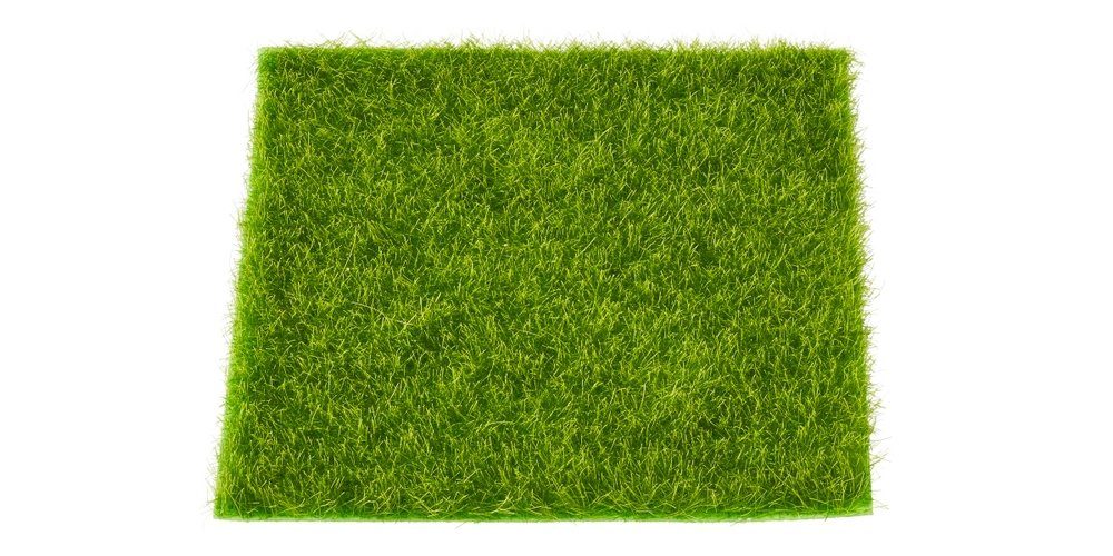 HobbyFun Bastelnaturmaterial Gras-Matte, 14 cm x 14 cm