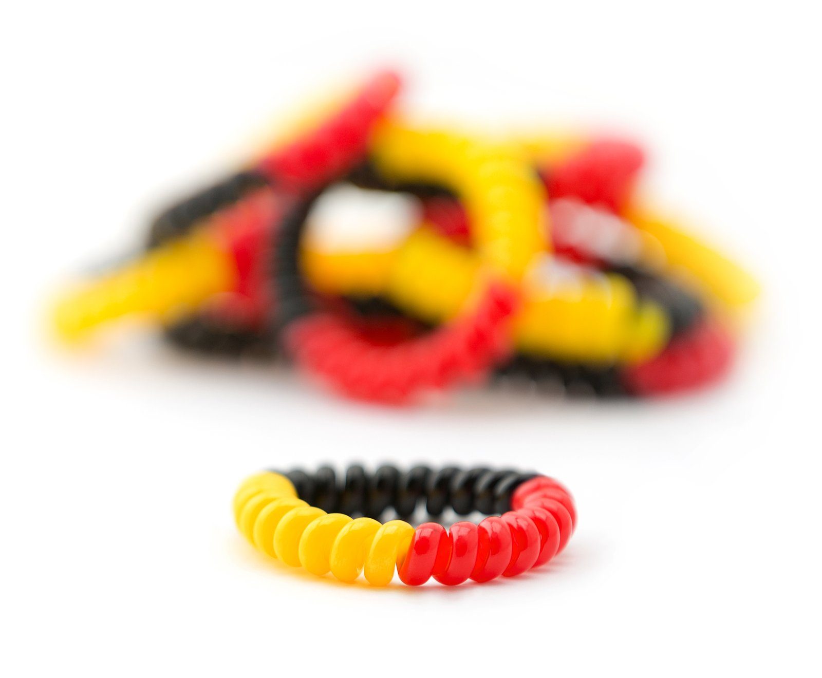 MyBeautyworld24 Spiral-Haargummi »Haargummi Telefonkabel elastisch  Fanartikel in Deutschlandfarben (Kunststoff-Spirale) Haarschmuck  Telefonhaargummi im 10er Set NEU« online kaufen | OTTO