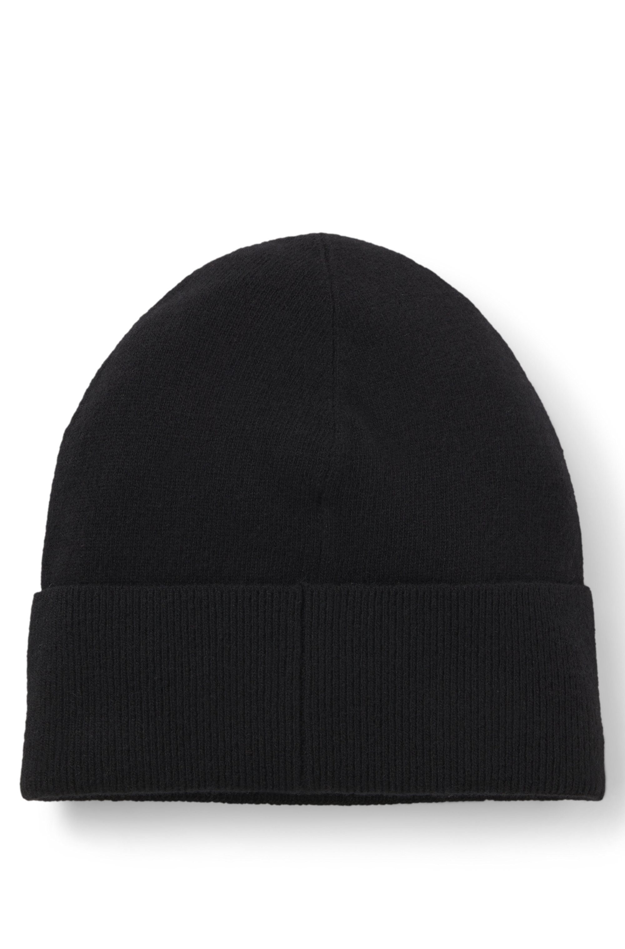 BOSS Strickmütze Laris Hat aus edlem Schurlwoll-Kaschmir-Mix, unisex – Bild 3 von 5