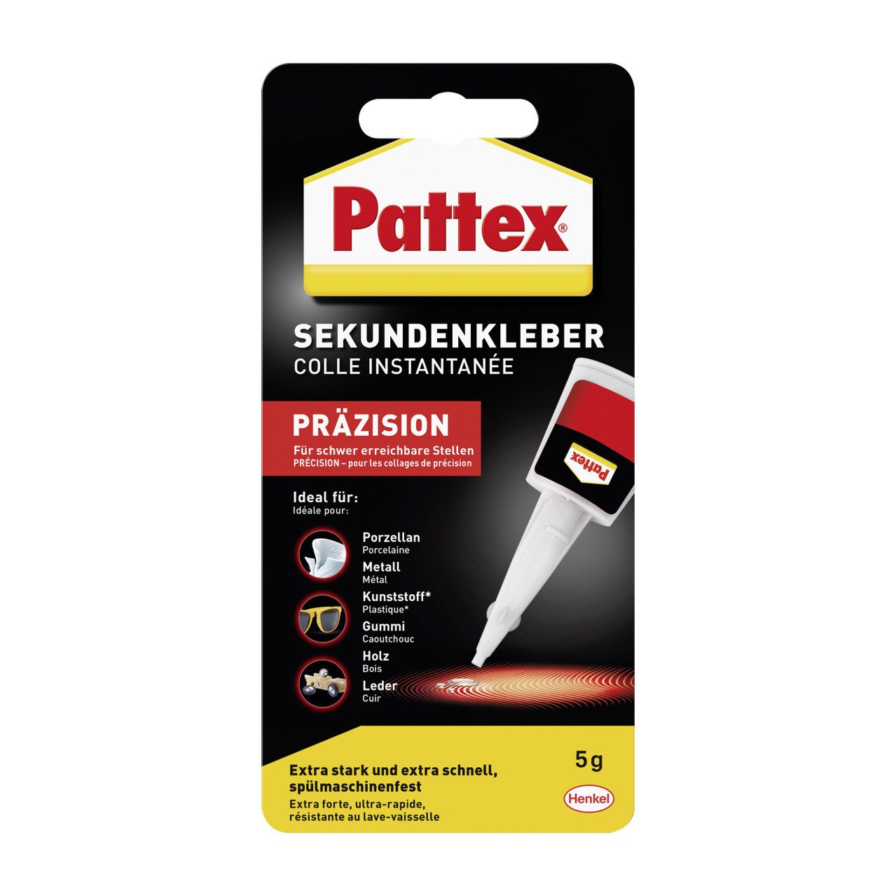Pattex Sekundenkleber Pattex Sekundenkleber Präzision transparent 5 g