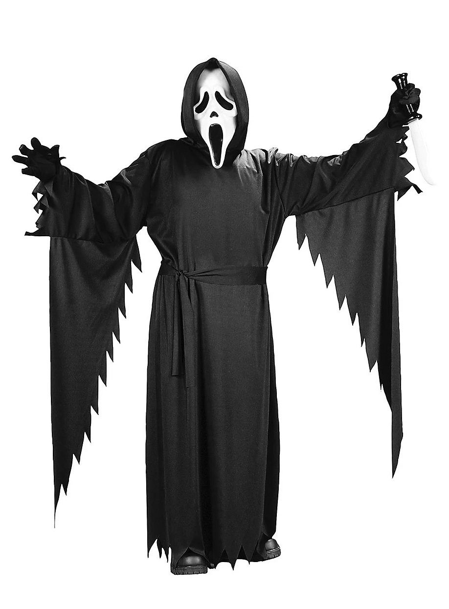 Fun World Kostüm Scream Kostüm für Jugendliche - Halloween Ghost, Der Halloween-Dauerbrenner für alle Altersklassen