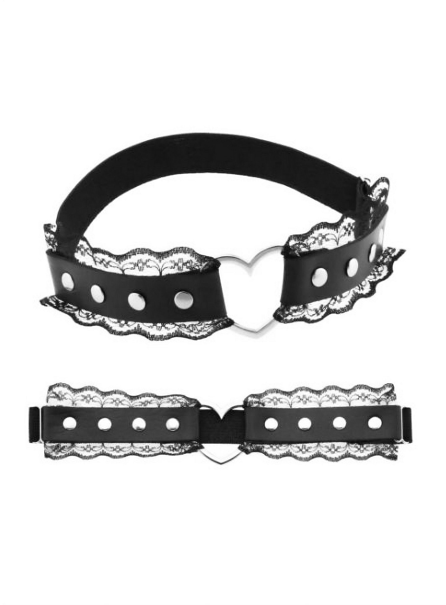Metamorph Textilband Halsband Lovelace, Elastischer Halsschmuck für Gothic, günstig online kaufen