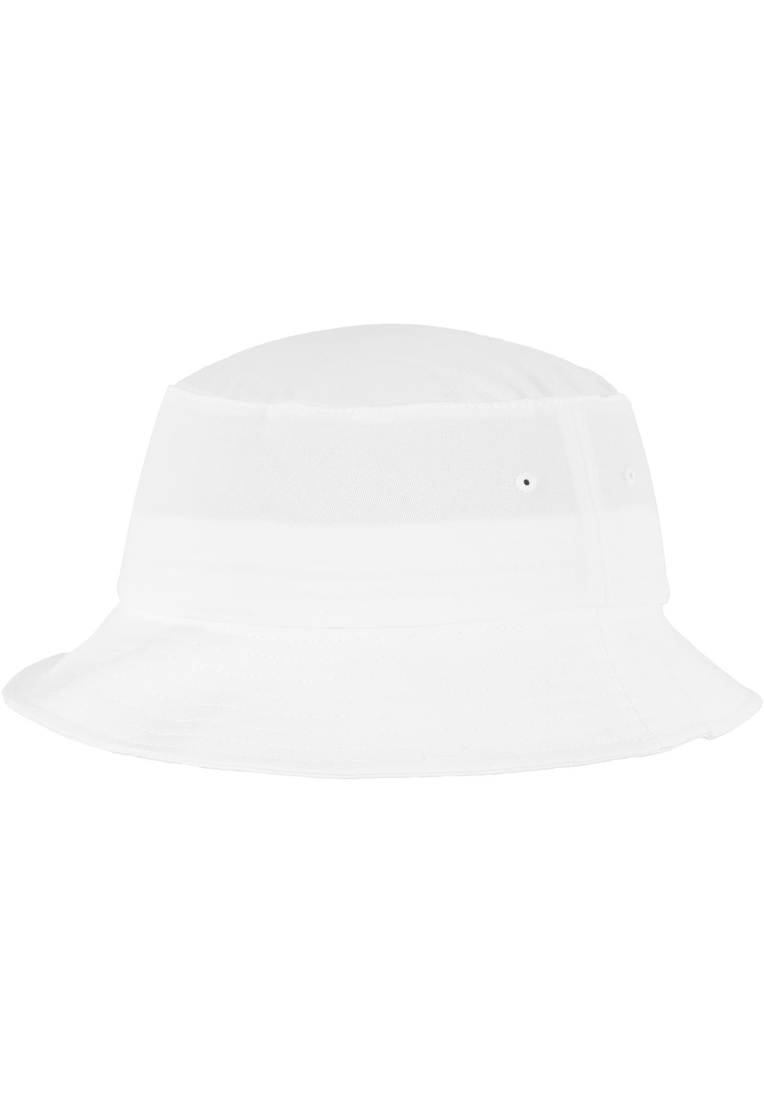 Flexfit Accessoires Bucket Hat white Twill Flexfit Cotton Flex Cap