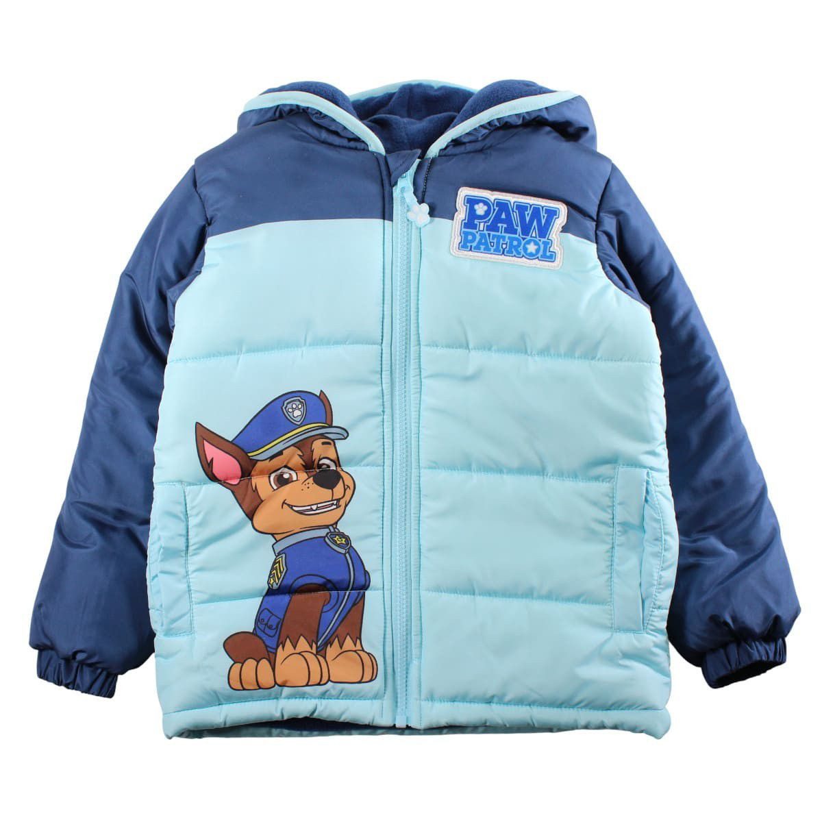 PAW PATROL Allwetterjacke PAW Patrol Kinderjacke mit Kapuze warm gefüttert Blau 2–8 Jahre Paw Patrol Jungen Kleidung Winterjacke Blau