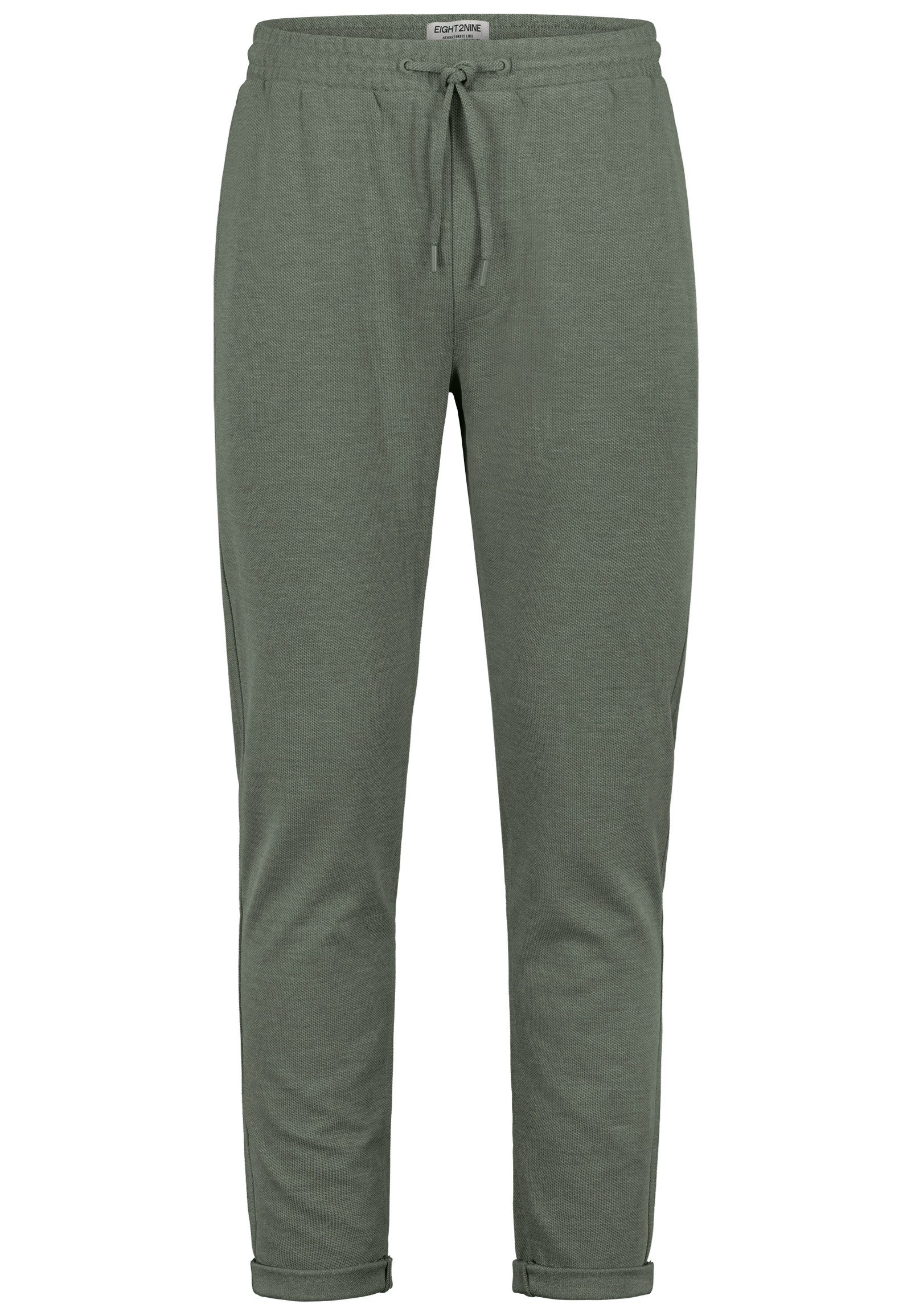 Eight2Nine Chinohose Verstellbarer Bund Kordelzug für Herren (1-tlg) H16106AE62441_Pants