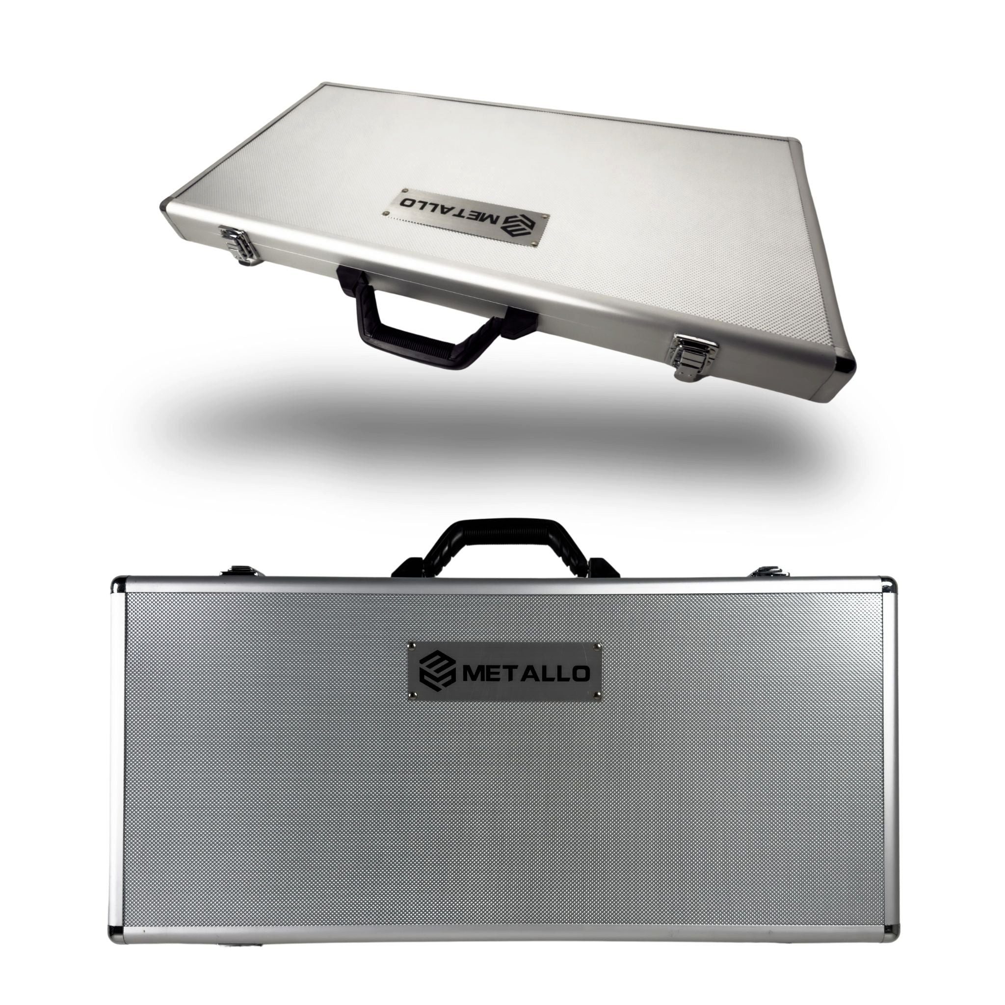 Toolcar Werkzeugkoffer Werkzeugkoffer gefüllt, Ringmaulschlüssel 6mm bis 32mm im Alu-Koffer (Ringmaul-/Ratschenringschlüssel-Satz 6–32 mm, 22 St., Alu-Koffer mit EVA-Einlage, logisch sortiert, schnell griffbereit), Ratschend, schlanke Köpfe, poliert, robuster Koffer mit Verschlüssen