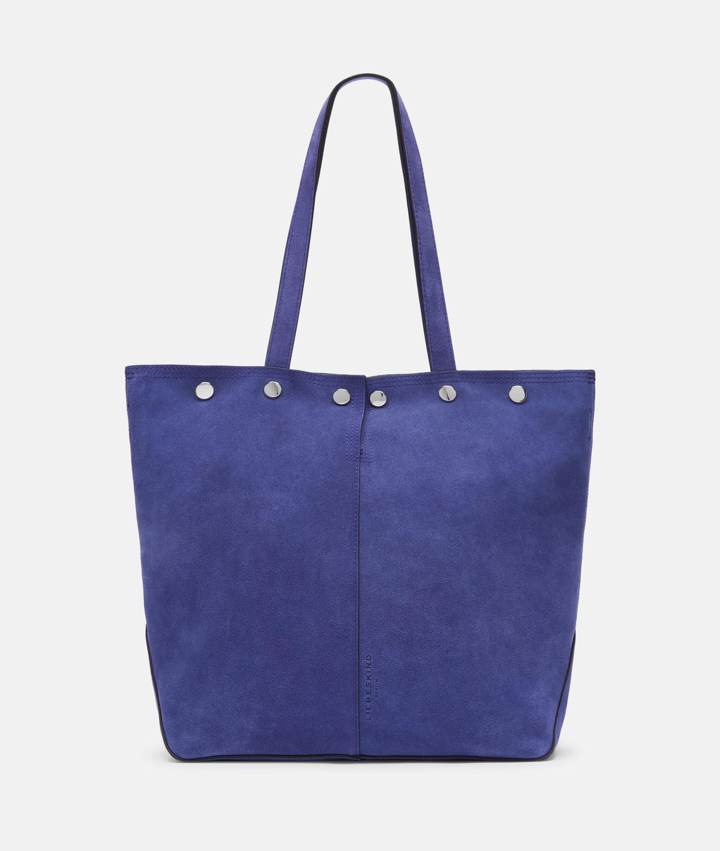 Liebeskind Berlin Schultertasche Tote, Große Schultertasche aus weichem Veloursleder