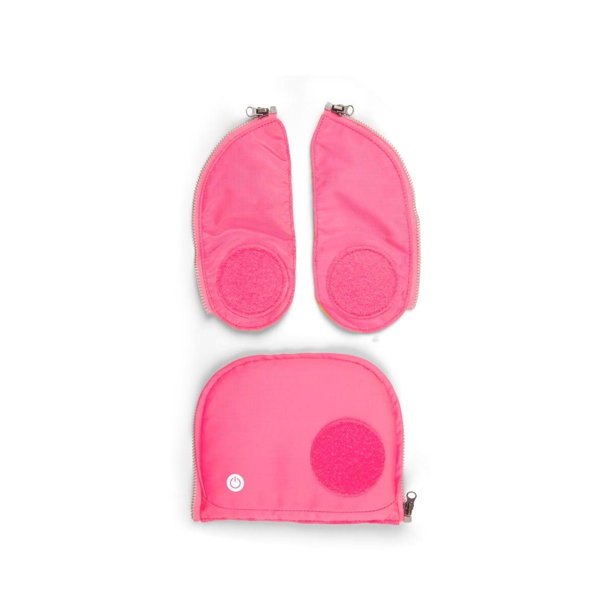 ergobag Pink Fluo Zip-Set Sicherheitsset LED 19 Schulranzen