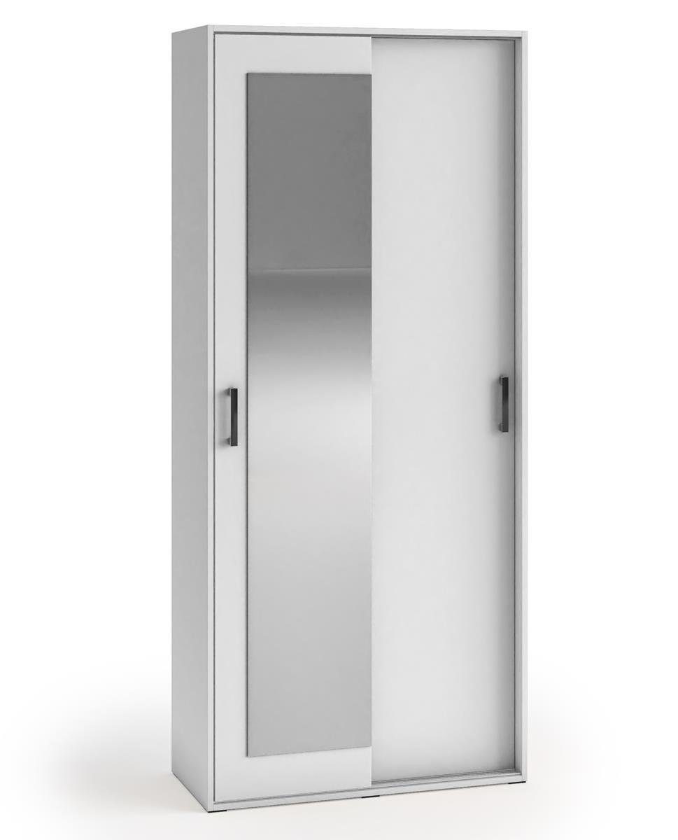 Beautysofa Garderobenschrank Lang (modern / loft Stil, Kleiderschrank mit T günstig online kaufen