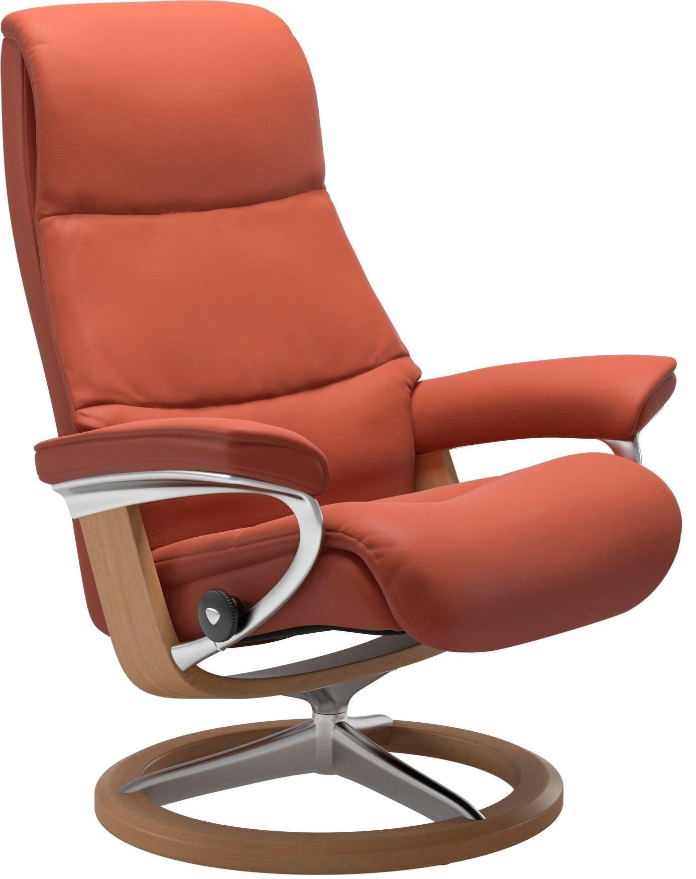 mit Stressless® S,Gestell Base, Relaxsessel Eiche Größe Signature View,