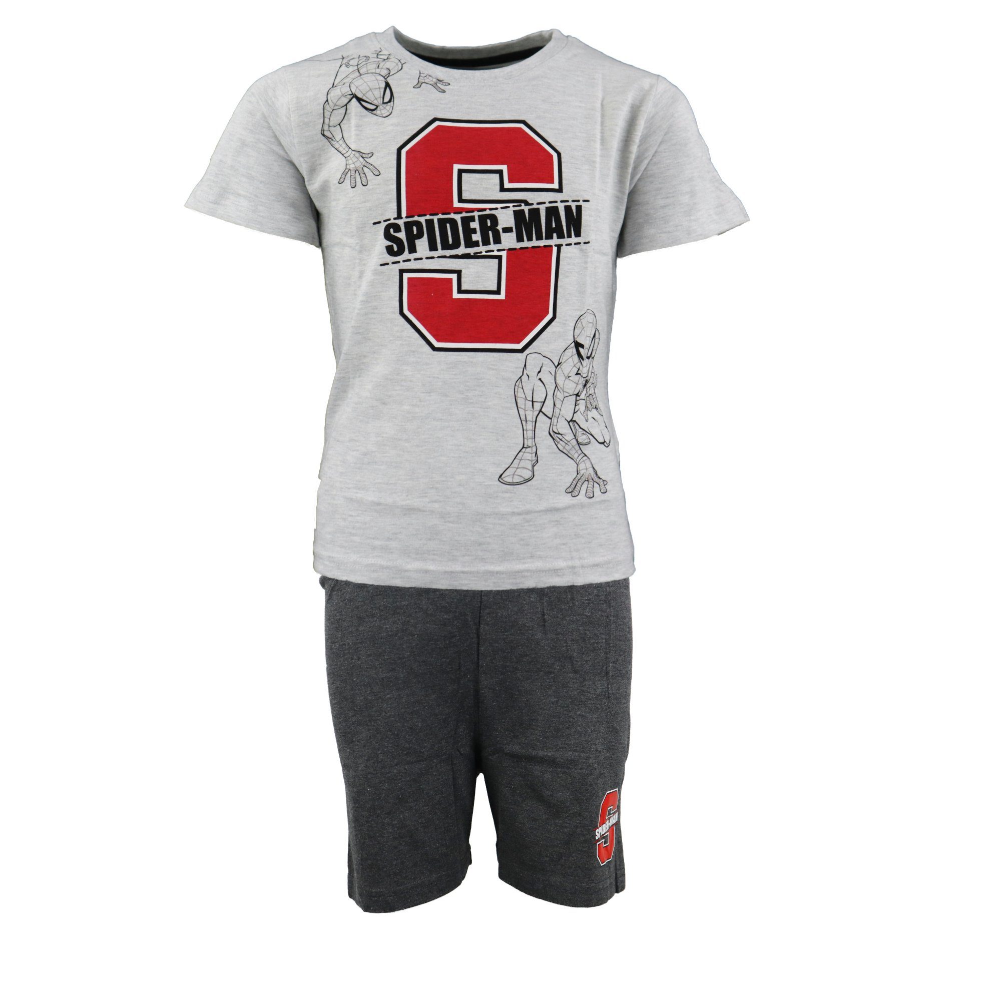 MARVEL Schlafanzug Marvel Spiderman Kinder Schlafanzug Pyjama kurz Gr. 104 bis 134
