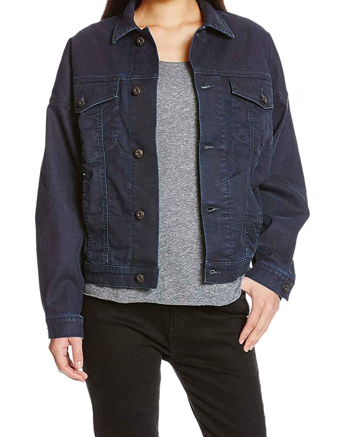 Jeansjacke Diesel Babuk-NE 0681S Giacca Joggjeans Damen