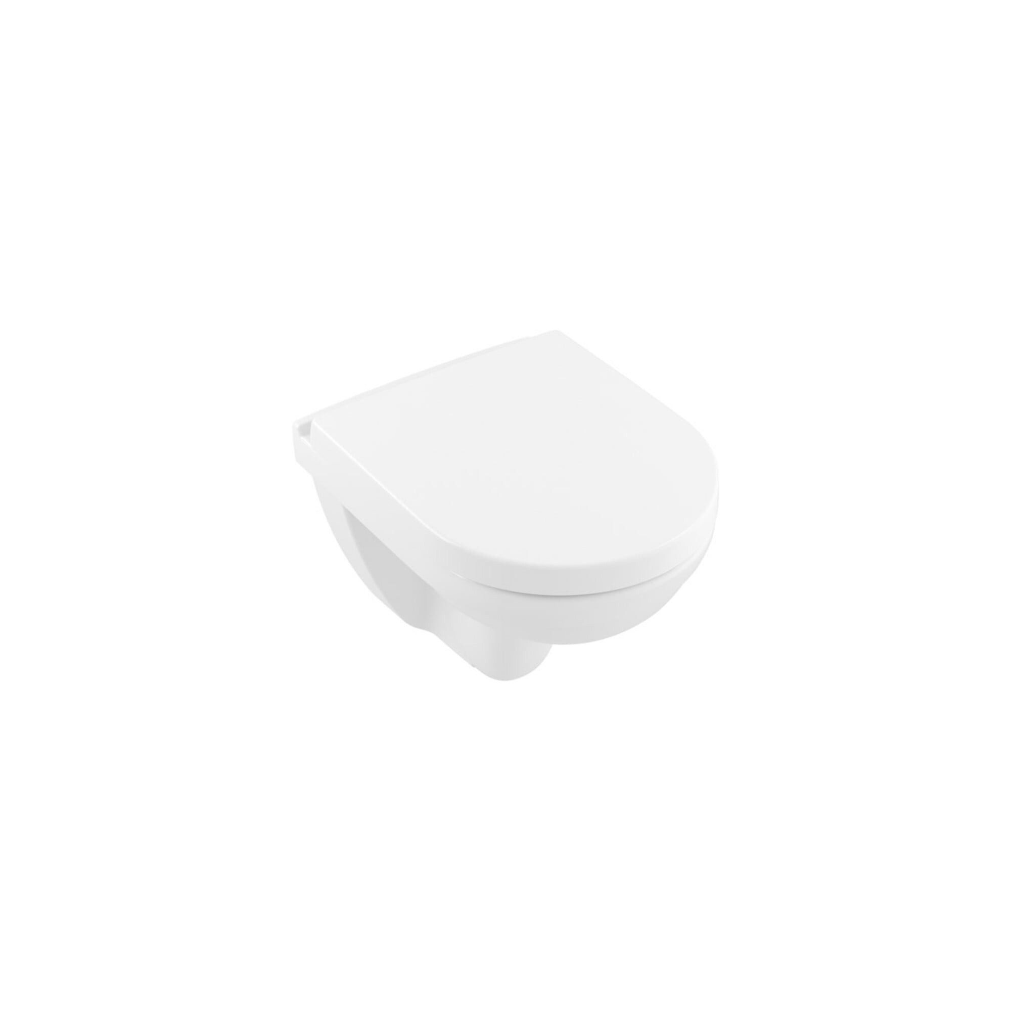 Villeroy & Boch Tiefspül-WC V&B Wand-WC-Combi-Pack O.NOVO 36x49cm, mit WC-Sitz, Direct Flush, weiß