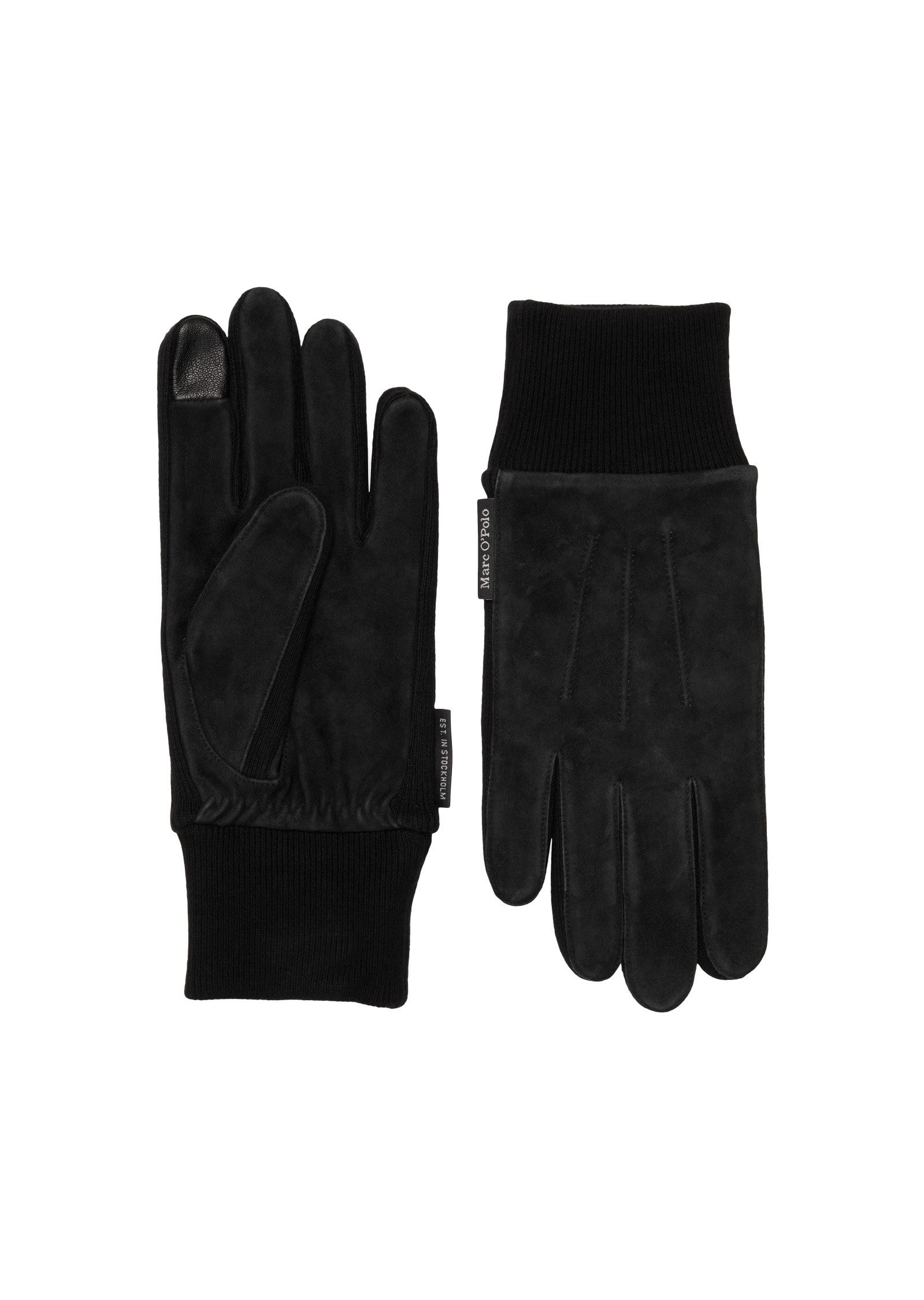 Marc O'Polo Lederhandschuhe aus weichem Veloursleder