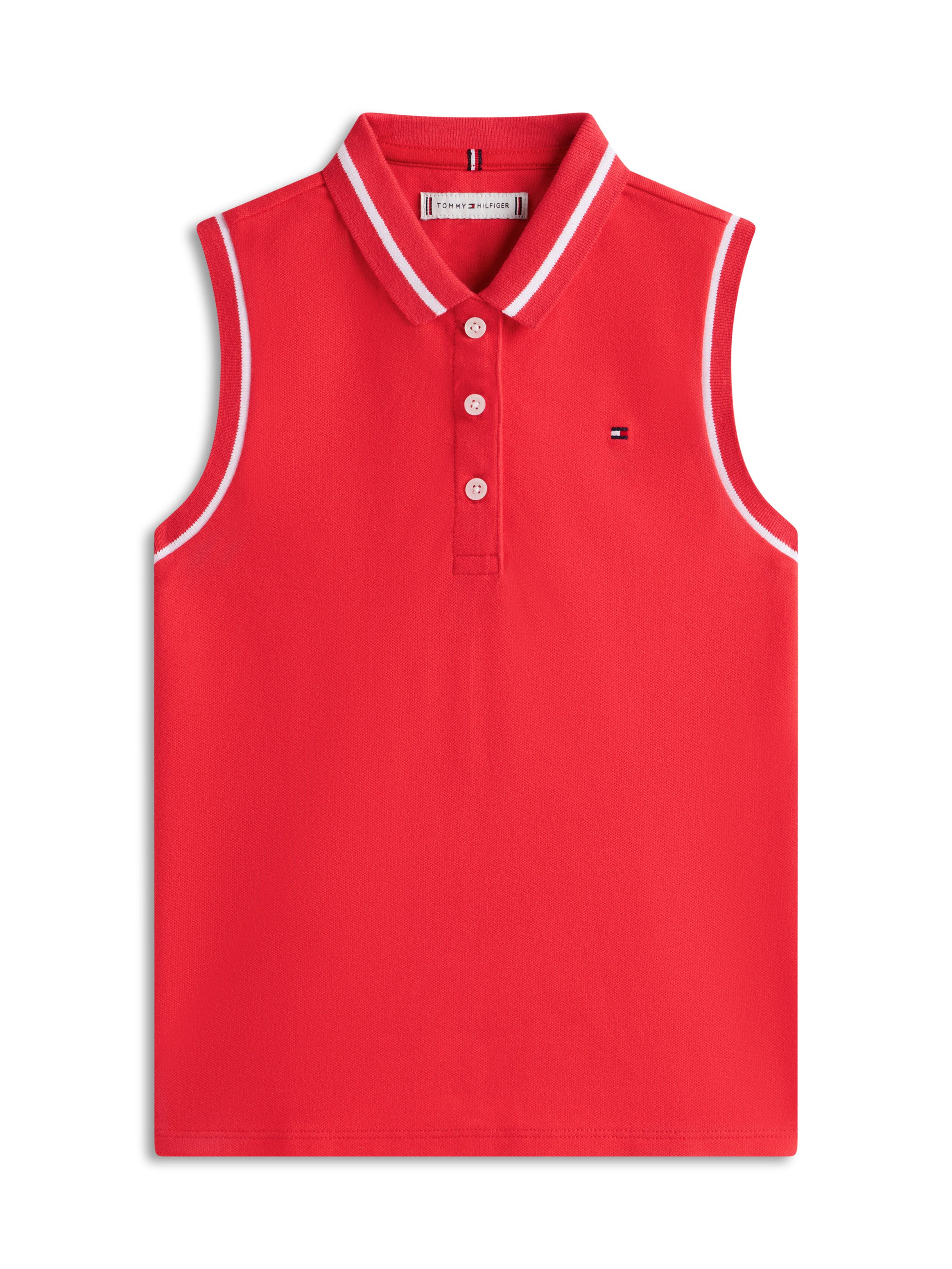 Tommy Hilfiger Poloshirt CLASSIC POLO SLEEVELESS Kinder bis 16 Jahre, ärmellos, regular fit – Bild 4 von 5