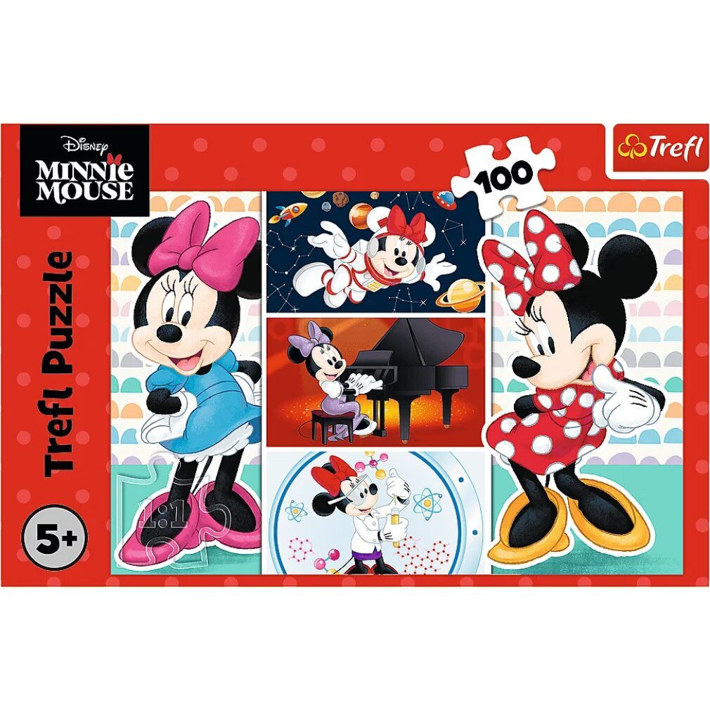 Trefl Puzzle Puzzle 100 - Lustige Minnie Disney 16517, Puzzleteile