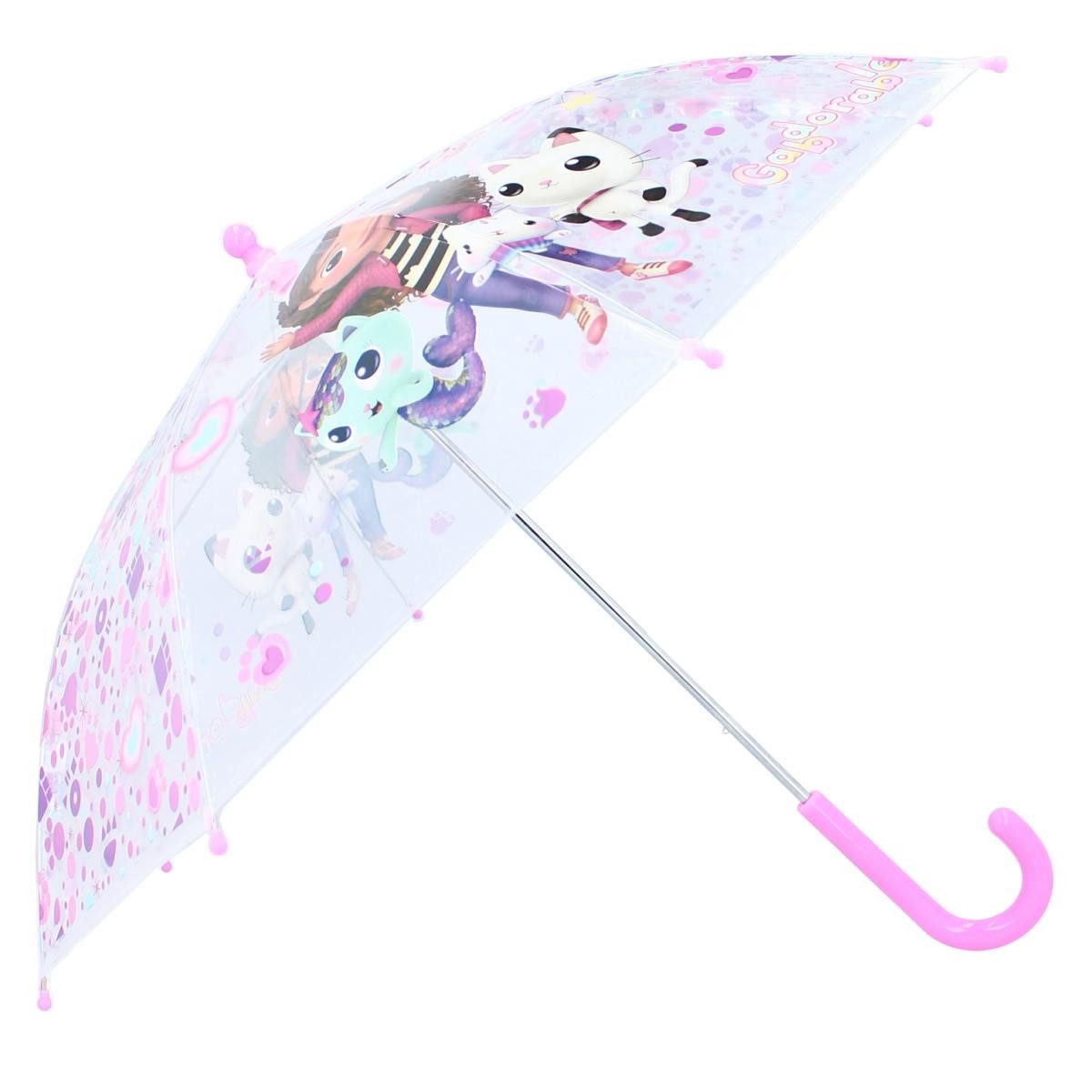 Vadobag Stockregenschirm Kinderschirm Regenschirm Gabby's Dollhouse Rainy Days