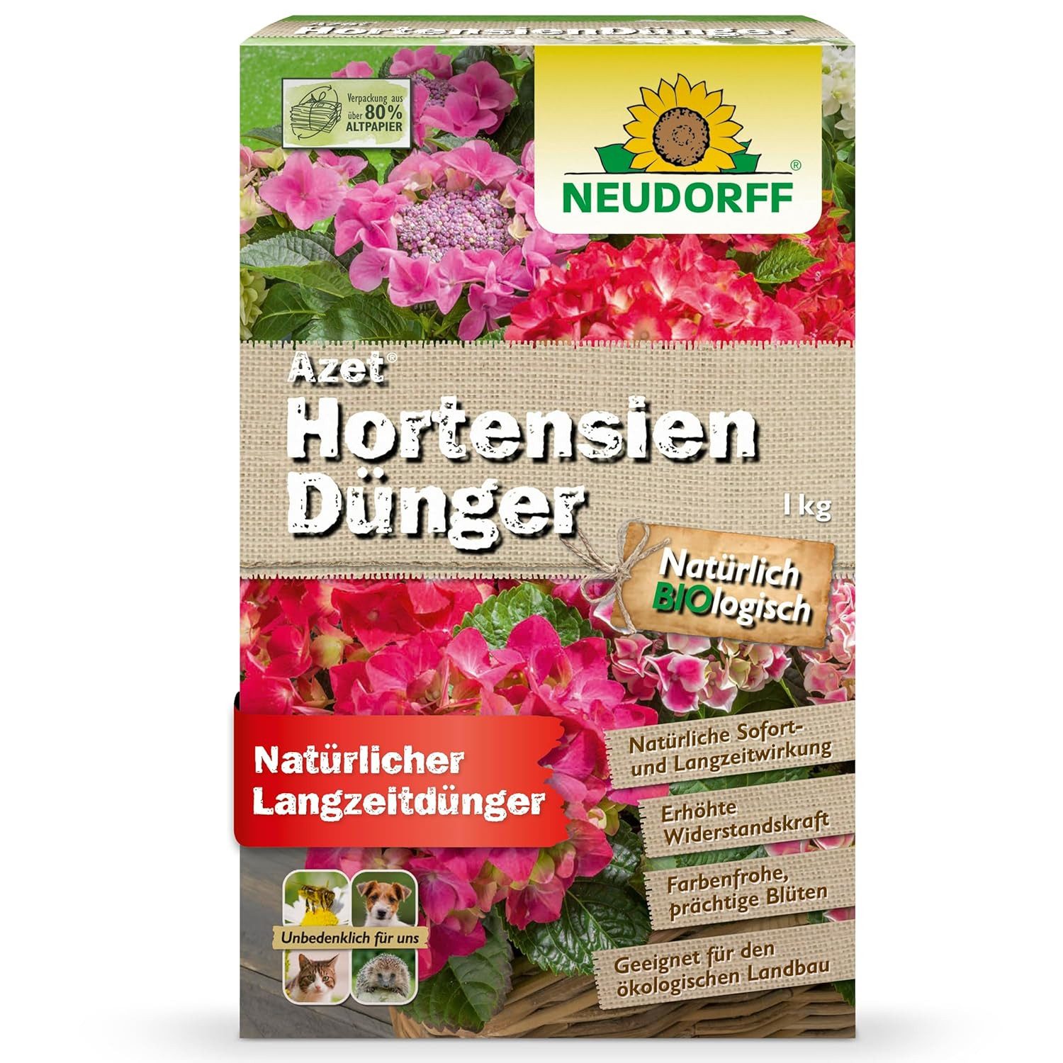 Neudorff Pflanzendünger Azet HortensienDünger 1 kg, Sofort- und 100 Tagen L günstig online kaufen