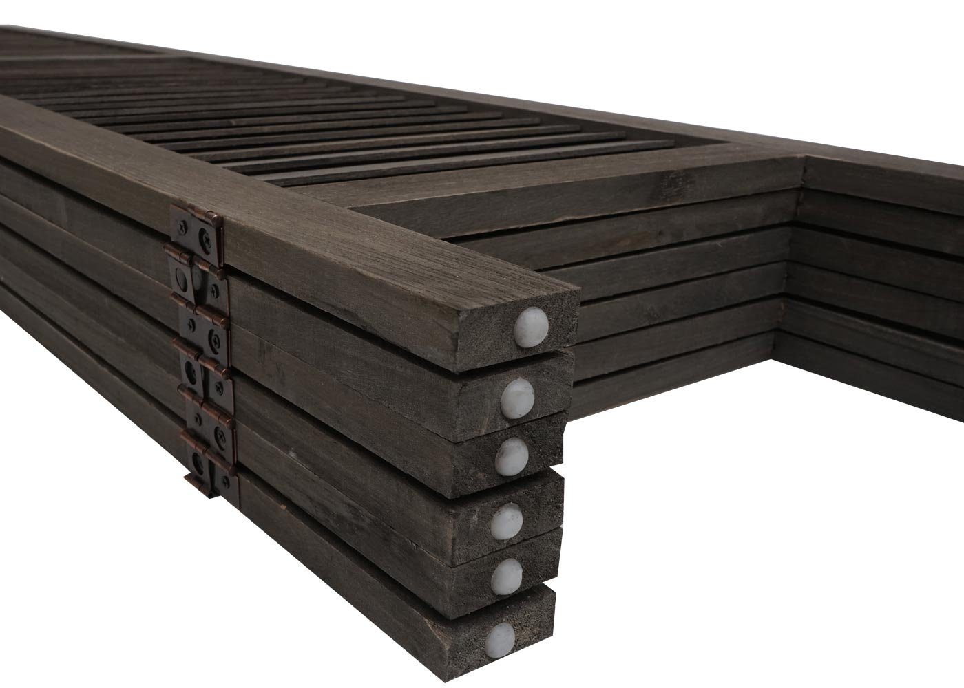 MCW Paravent MCW-G30-240, 6-teiliger Paravent, Fensterladenoptik, Komplett fertig montiert