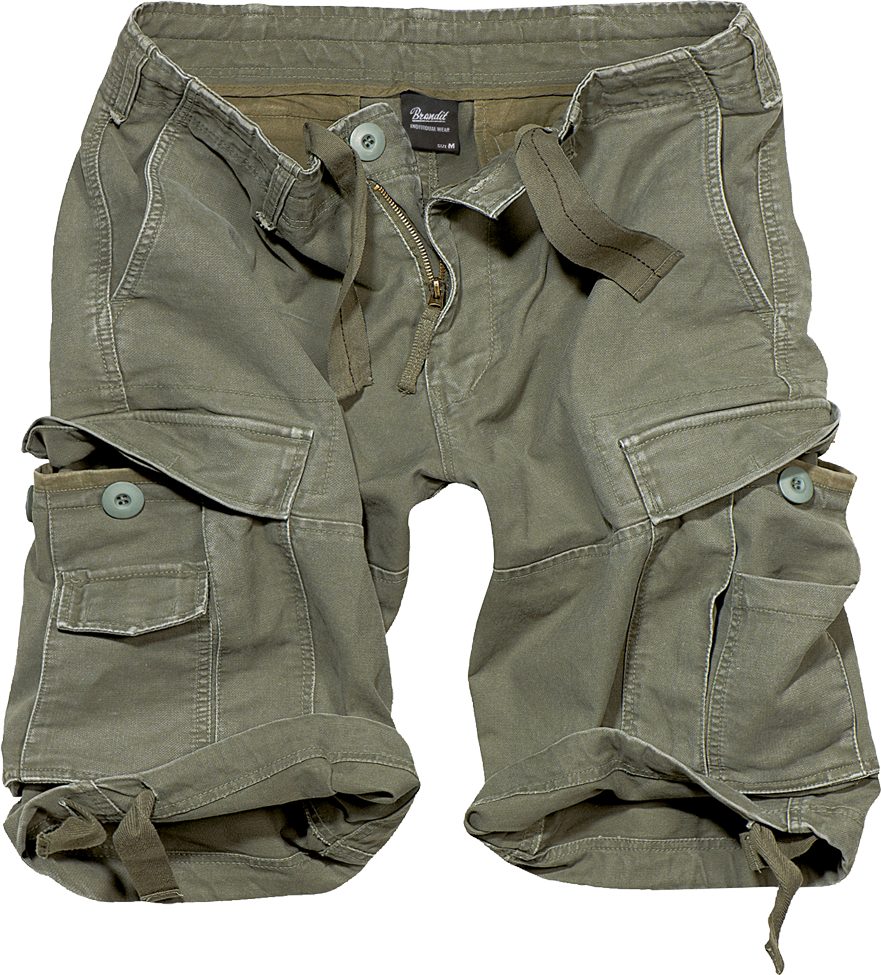 Brandit Cargoshorts Brandit Vintage Shorts Oliv 2002