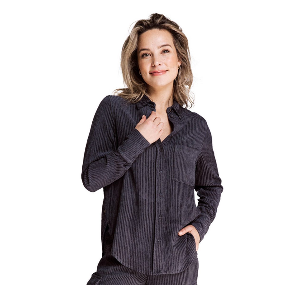 Zhrill Hemdbluse ZHFLEUR - dark shadow