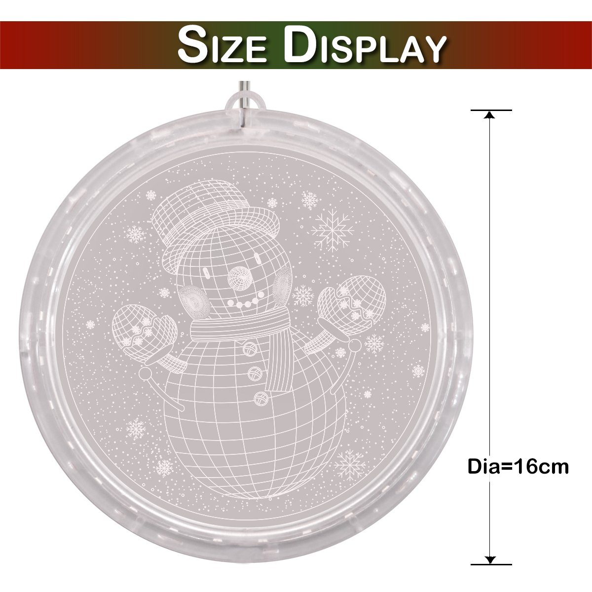 Qualra Beleuchtetes Fensterbild LED Weihnachtsdeko Fensterbeleuchte Hängend günstig online kaufen